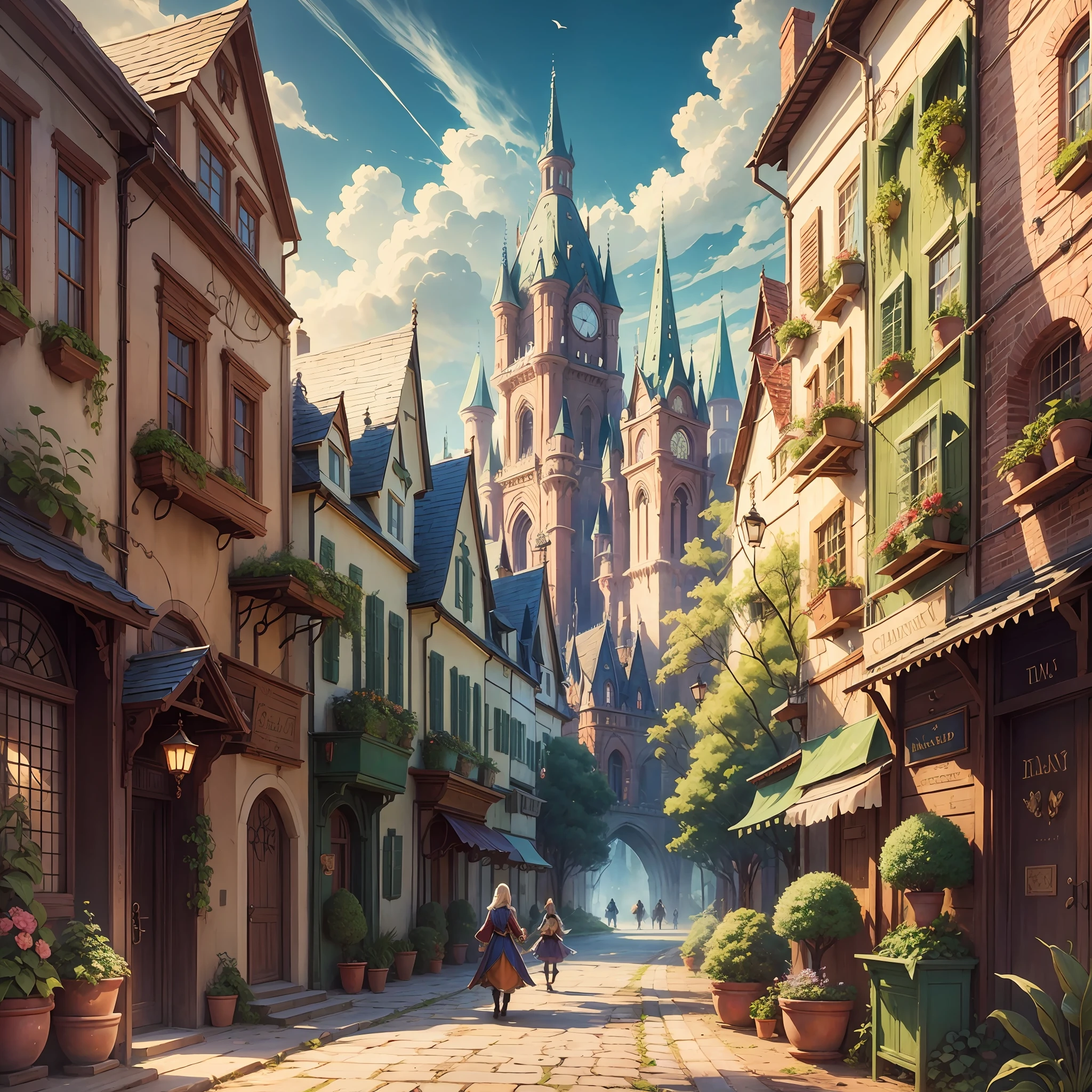 The magical world of a book with fairy-tale characters --auto --s2