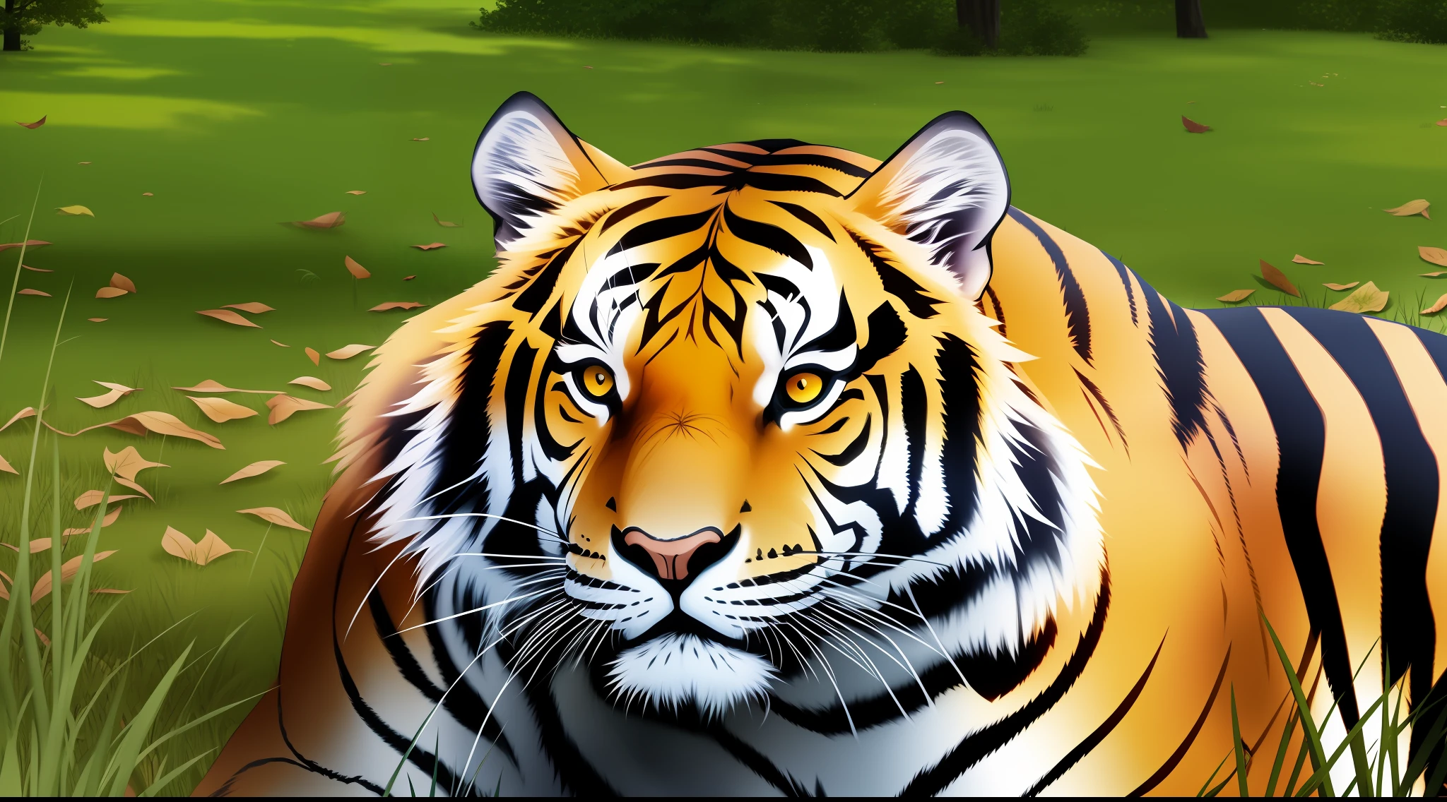 king tiger in park