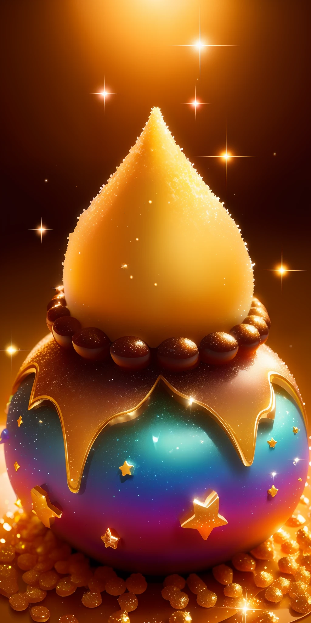 cute anthill, glitter, candies, sparkle, syrup, high definition detail, pixar