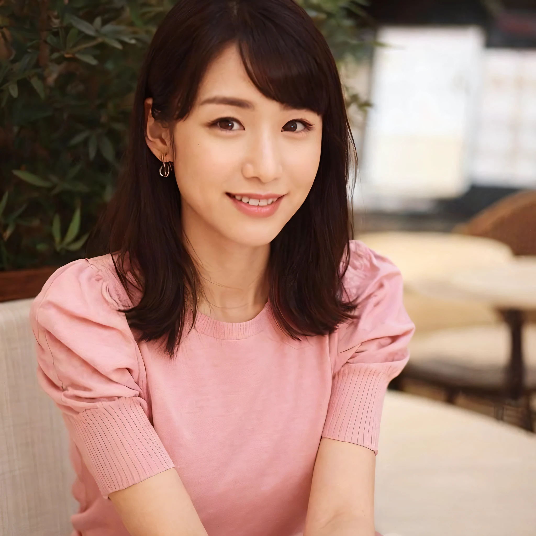 ((Top Quality, 8k, Masterpiece: 1.3)), Sharp Focus: 1.2, Beautiful Women with Perfect Style: 1.4, Slender Abs: 1.2, ((Dark Brown Hair, Beautiful: 1.2)), (Natural Light, Poolside: 1.1), Highly Detailed Face and Skin Texture, Detailed Eyes, Detailed Facial Contours, Detailed Nose, Detailed Mouth, Detailed Wrinkles at the Corners of the Eyes, Detailed Ears, Slightly Narrowed Eye Width, The eyes are vertically large, the eyes are small overall