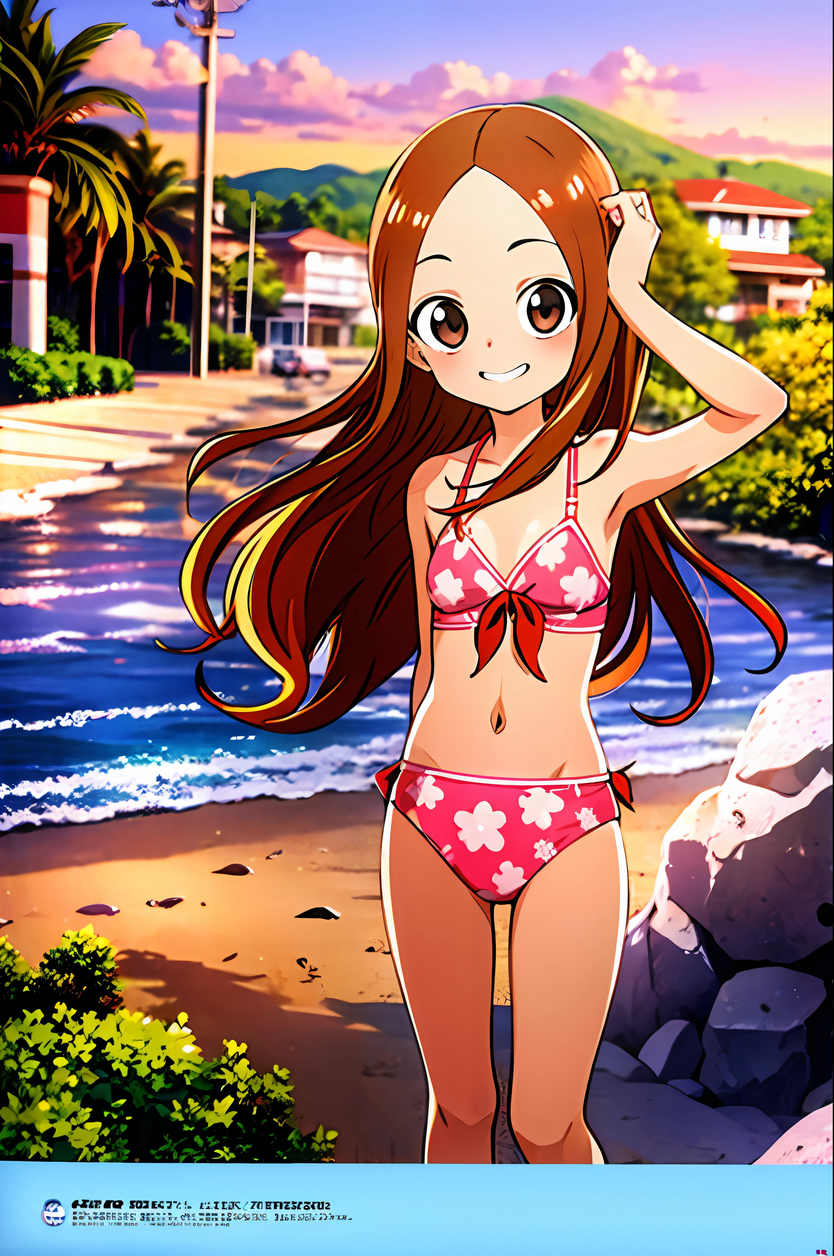 takagi 1girl, high quality,bikini,beach.