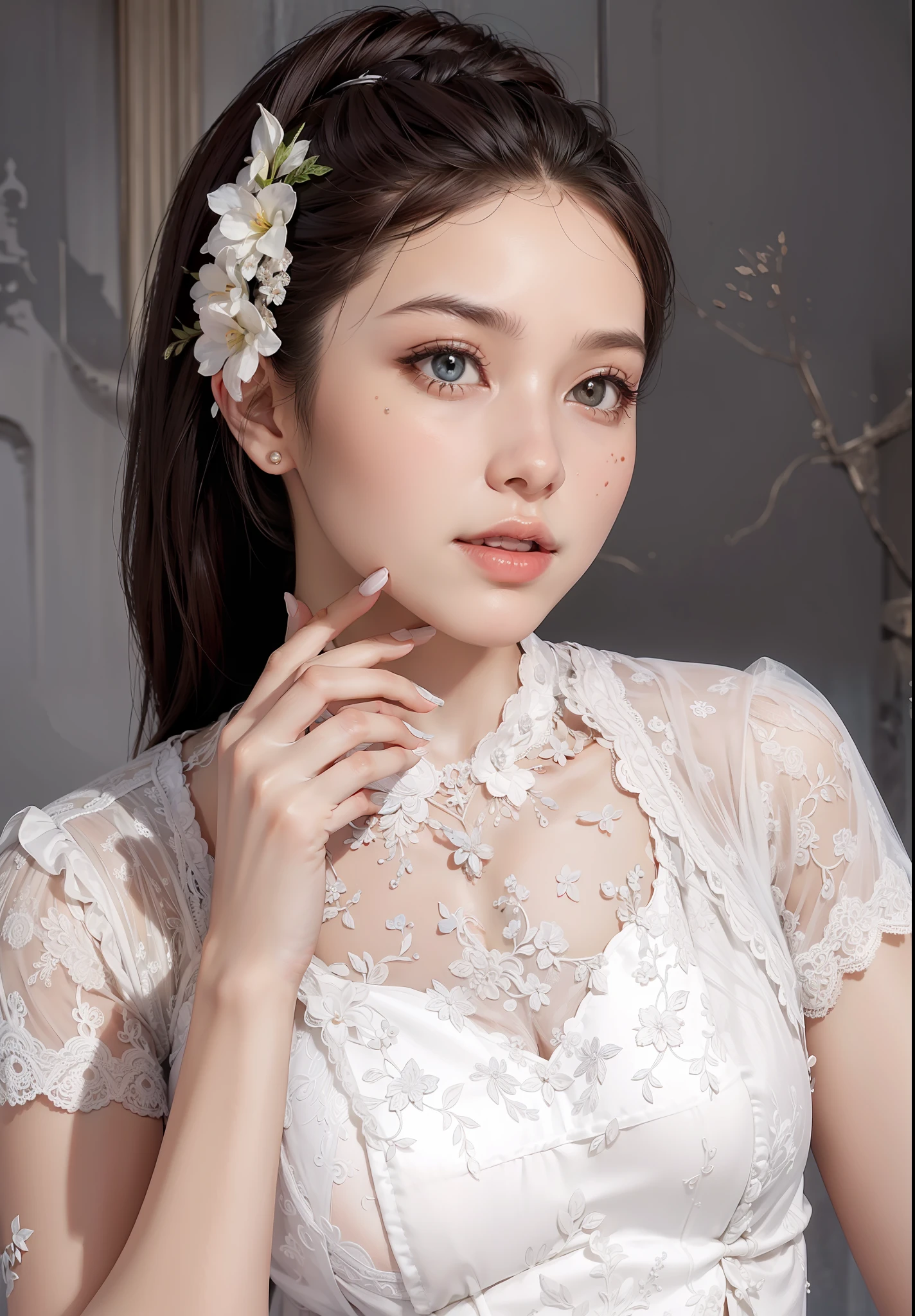 Perfect restoration), (((Face details))), dress restoration, best quality, ((Rich details))