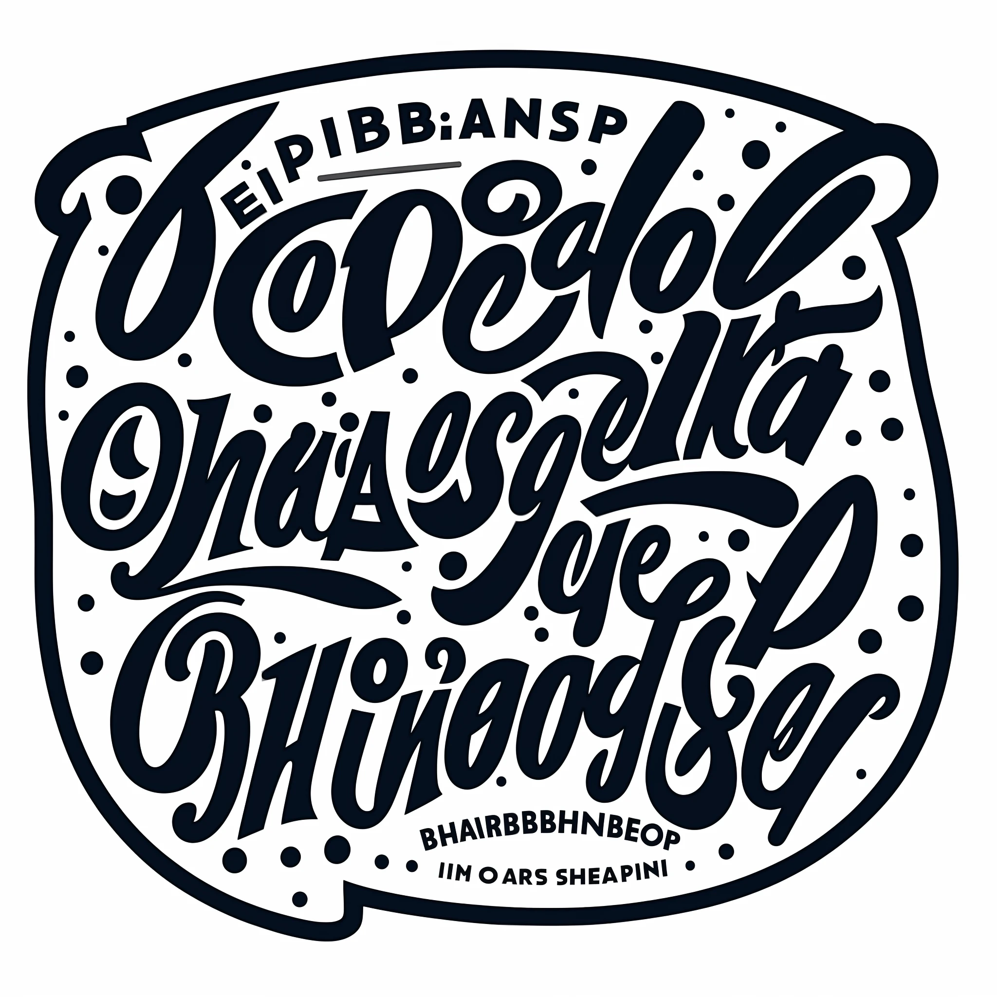 a dog barbershop, logo, vector, line art, design, inspired, straight, symmetry