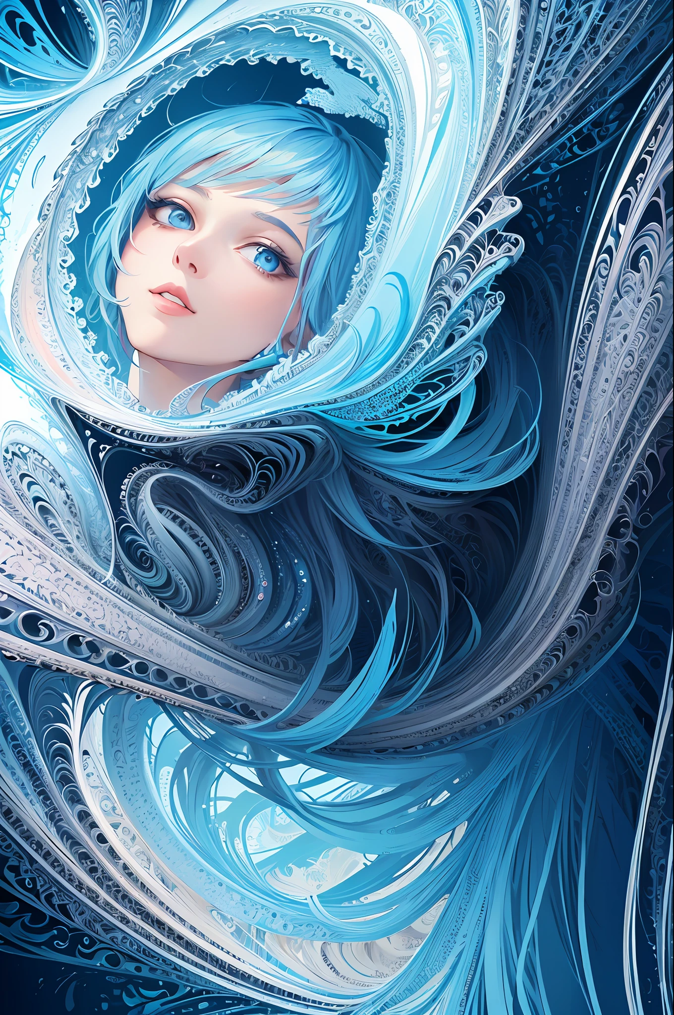 (masterpiece, top quality, best quality, official art, beautiful and aesthetic:1.2), (1girl), extreme detailed,(fractal art:1.3),colorful,highest detailed