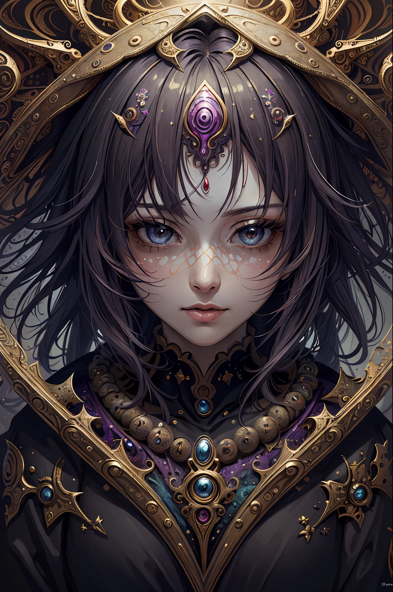 (masterpiece, top quality, best quality, official art, beautiful and aesthetic:1.2), (1girl), extreme detailed,(fractal art:1.3),colorful,highest detailed