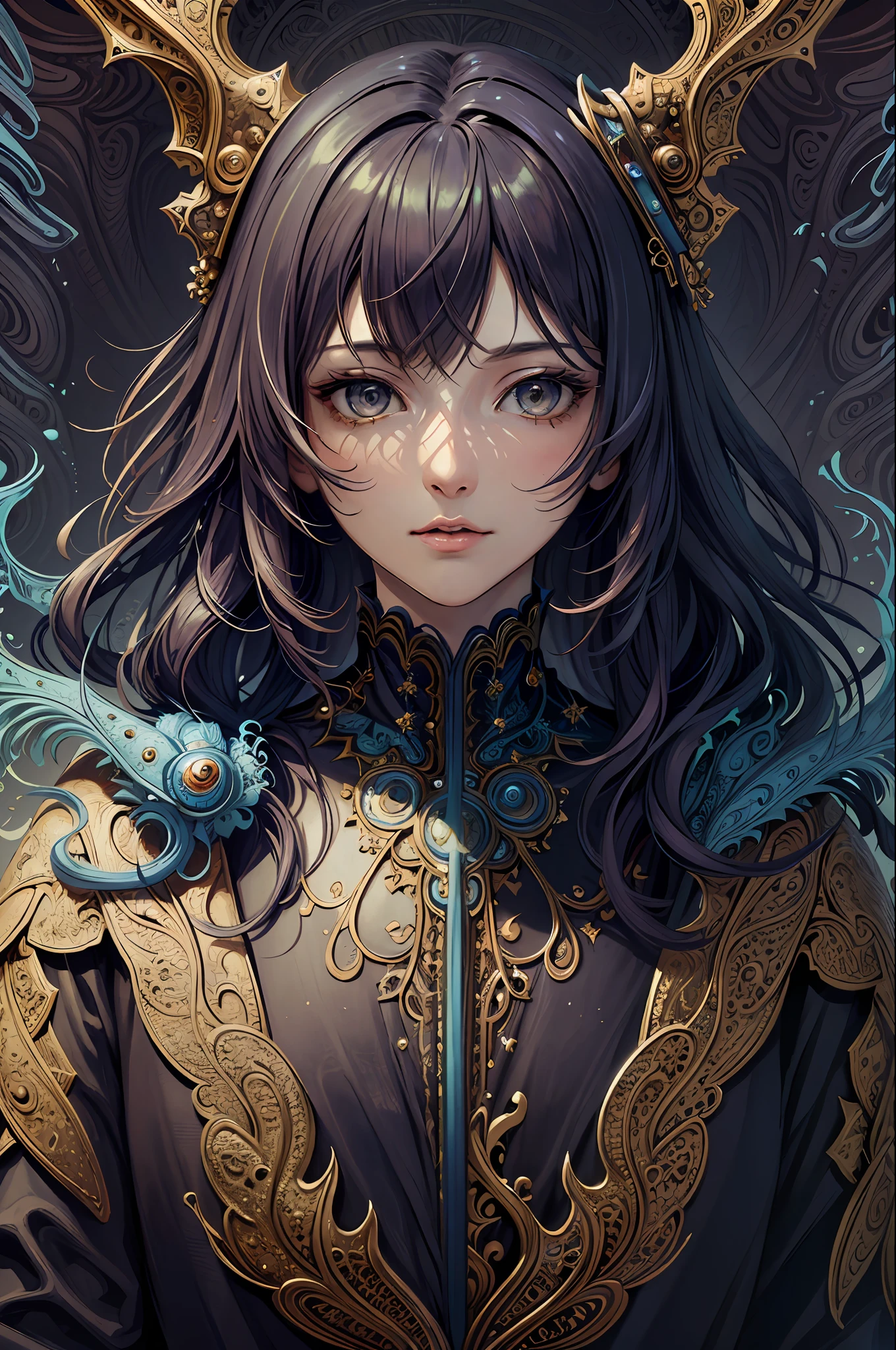 (masterpiece, top quality, best quality, official art, beautiful and aesthetic:1.2), (1girl), extreme detailed,(fractal art:1.3),colorful,highest detailed