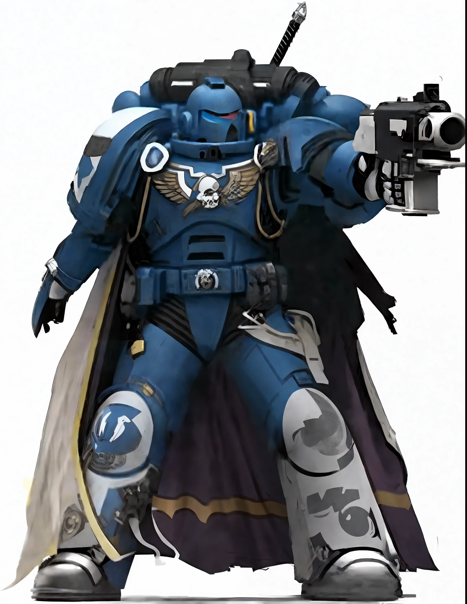 A space marine riding a motorcycle on a deserted road, his white motorcycle, super realistic, cinematc, 16k. It's just a Space marine