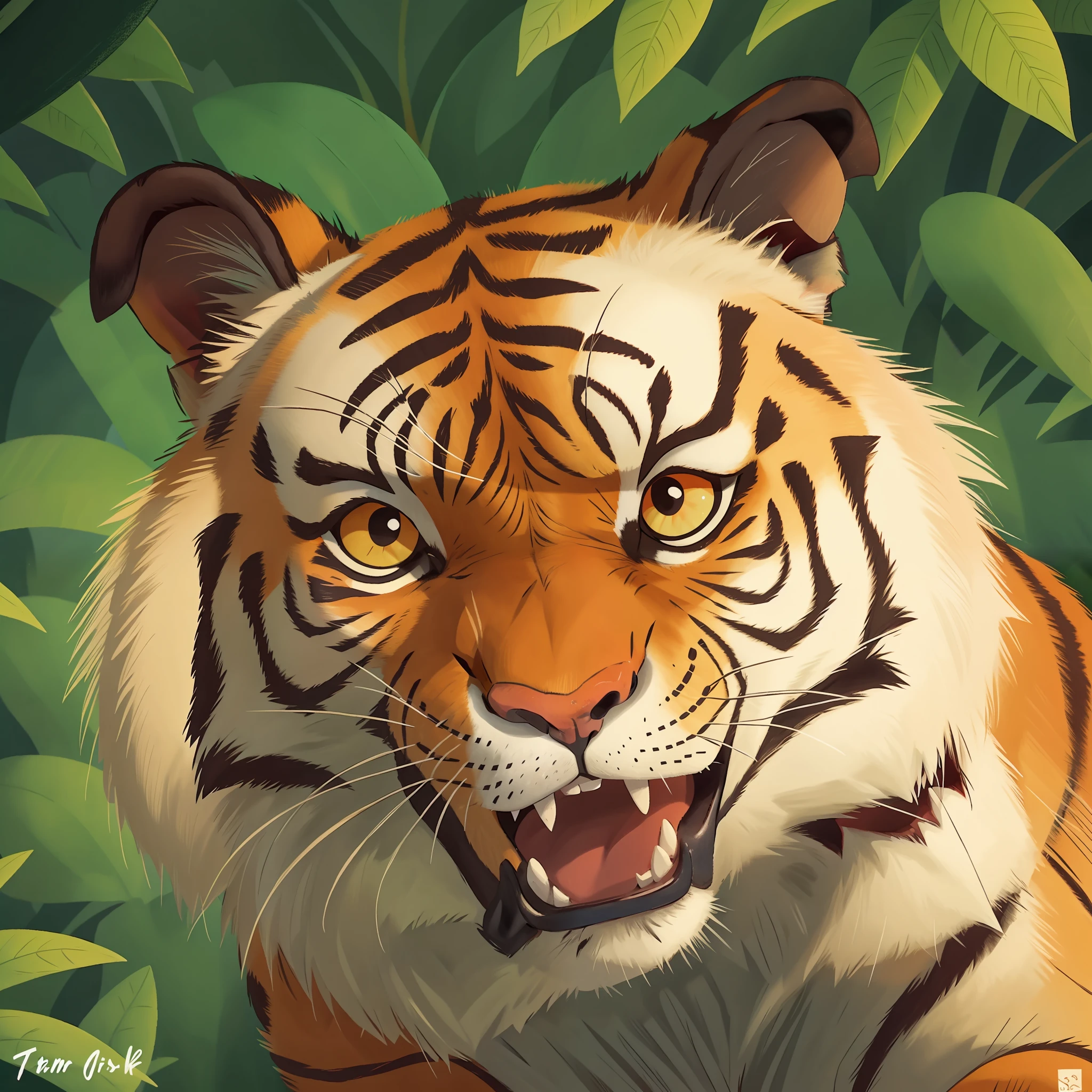 smiling tiger