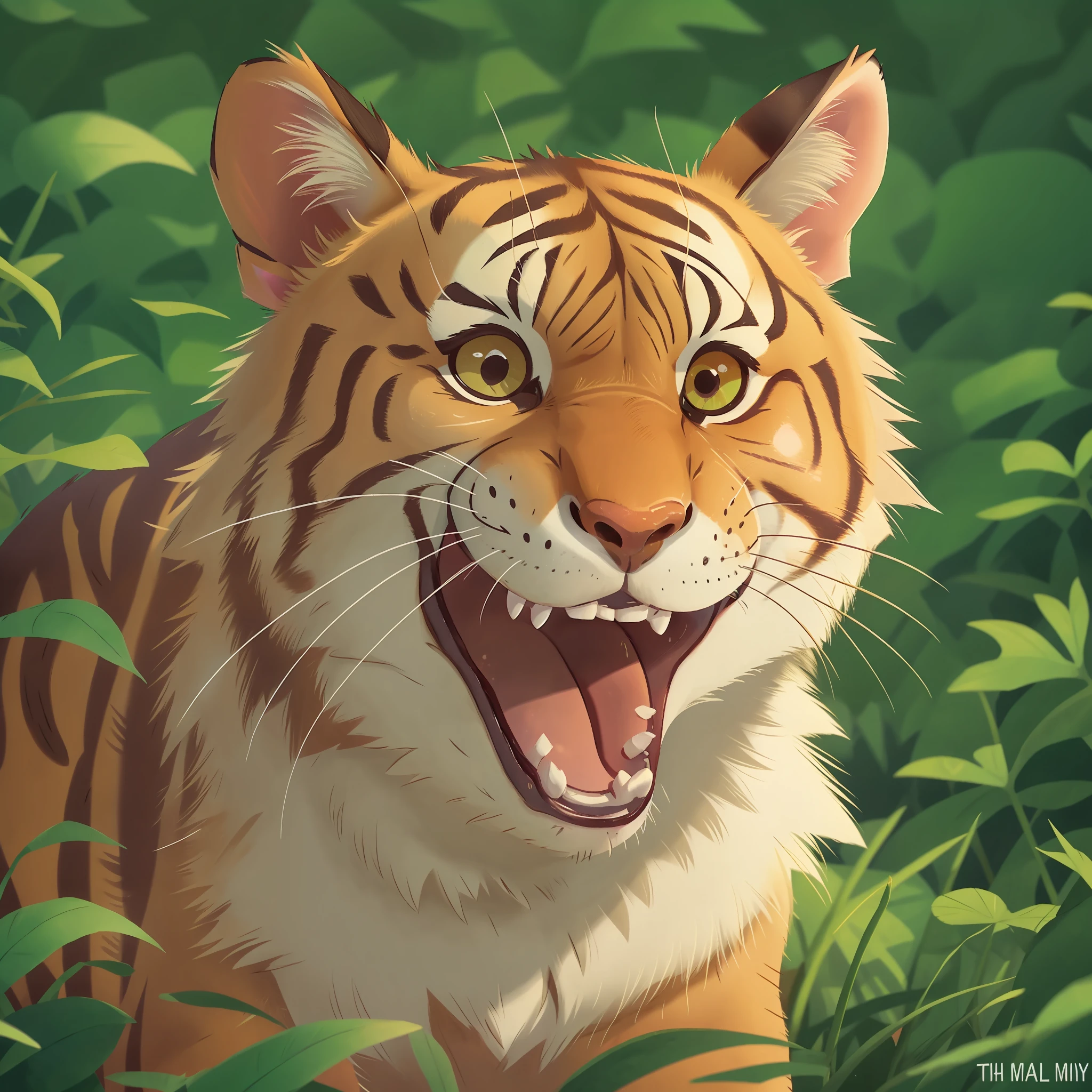 smiling tige