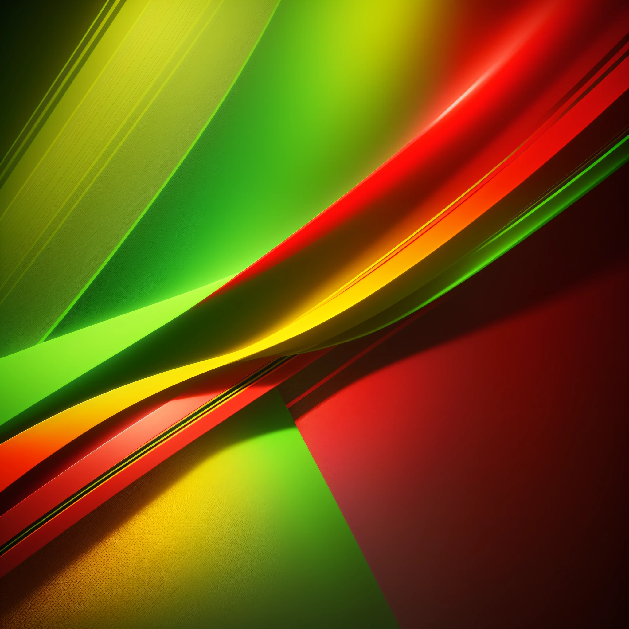 Clean abstract background yellow, red and green, futuristic, realistic