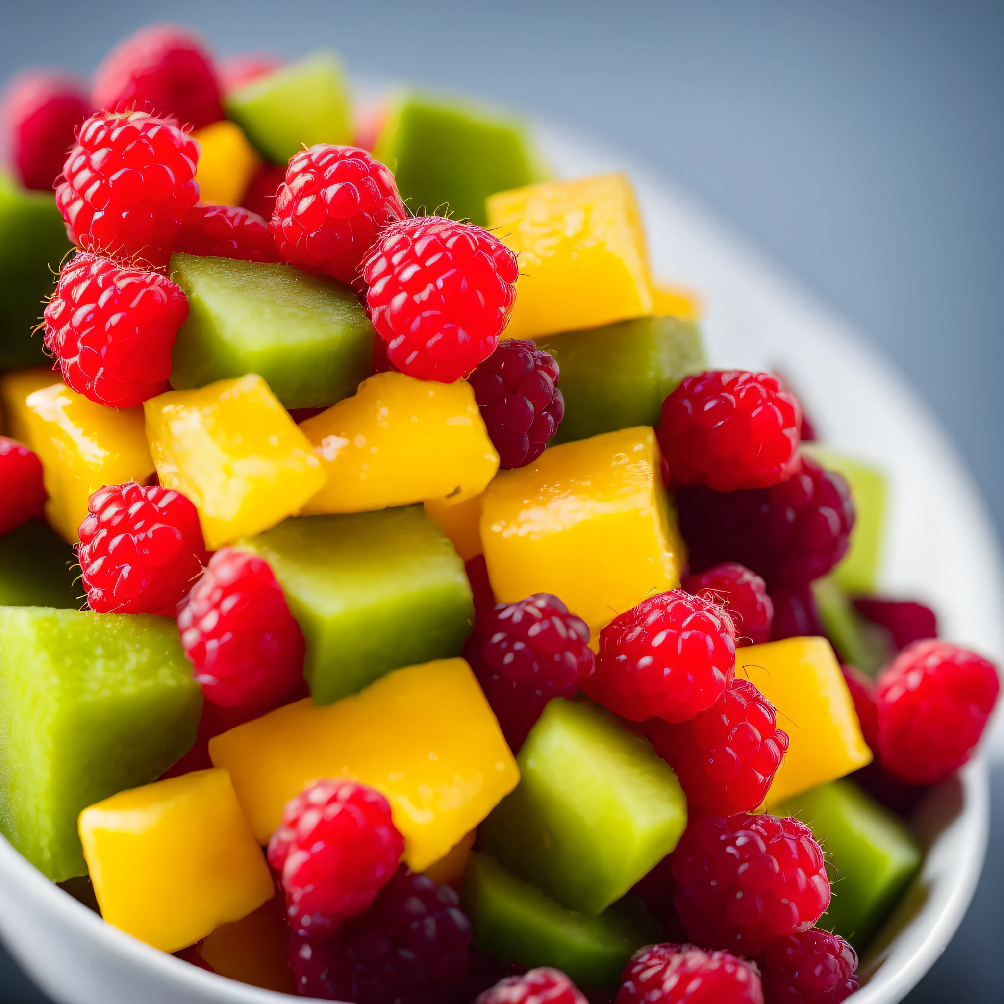 there is a fruit cube made of kiwi, raspberries and raspberries, amazing food photography, professional fruit photography, food art, cubes, 4k polymer clay food photography, cooking art photography, close-up food photography, fresh fruit , inspired by Ernő Rubik, geometric masterpiece, made of fruits and flowers, satisfying render, sentient fruit, fruits, print of exotic, crisp detailed 3 d render, rendered in corona, print advertising, pinterest keyshot product render, photorealistic detailed picture , keyshot product render, commercial product photography, product image, photorealistic illustration, keyshot product render pinterest, cory behance hd, styled food photography
