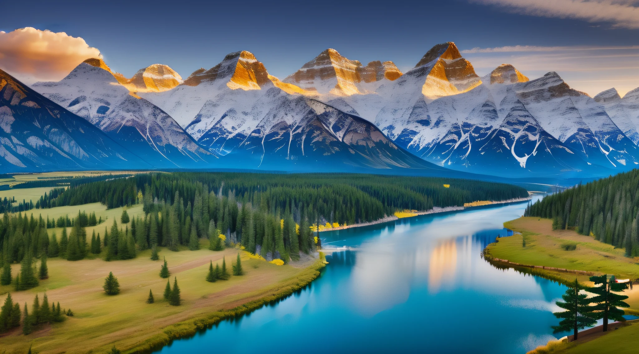 Create trees and plains.