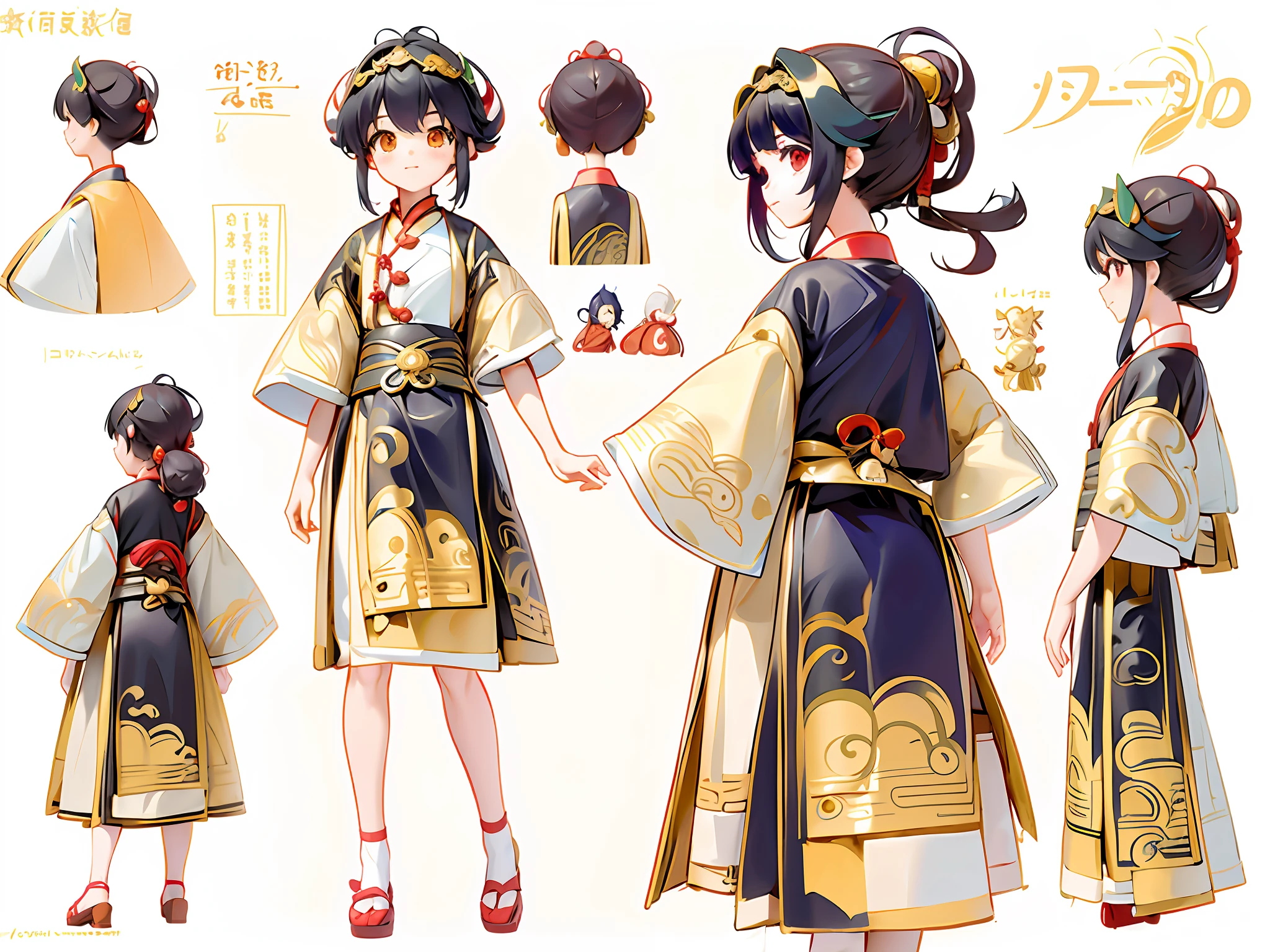 Anime character of a woman in Hanfu ancient Chinese costume, wearing long and fluent clothes, beautiful anime character design, anime vision of cute girl, Kantai collection style, anime moe art style, little curve loli, Chen Jiru, little loli girl, anime character design, highly detailed character design, guweiz, high quality character design