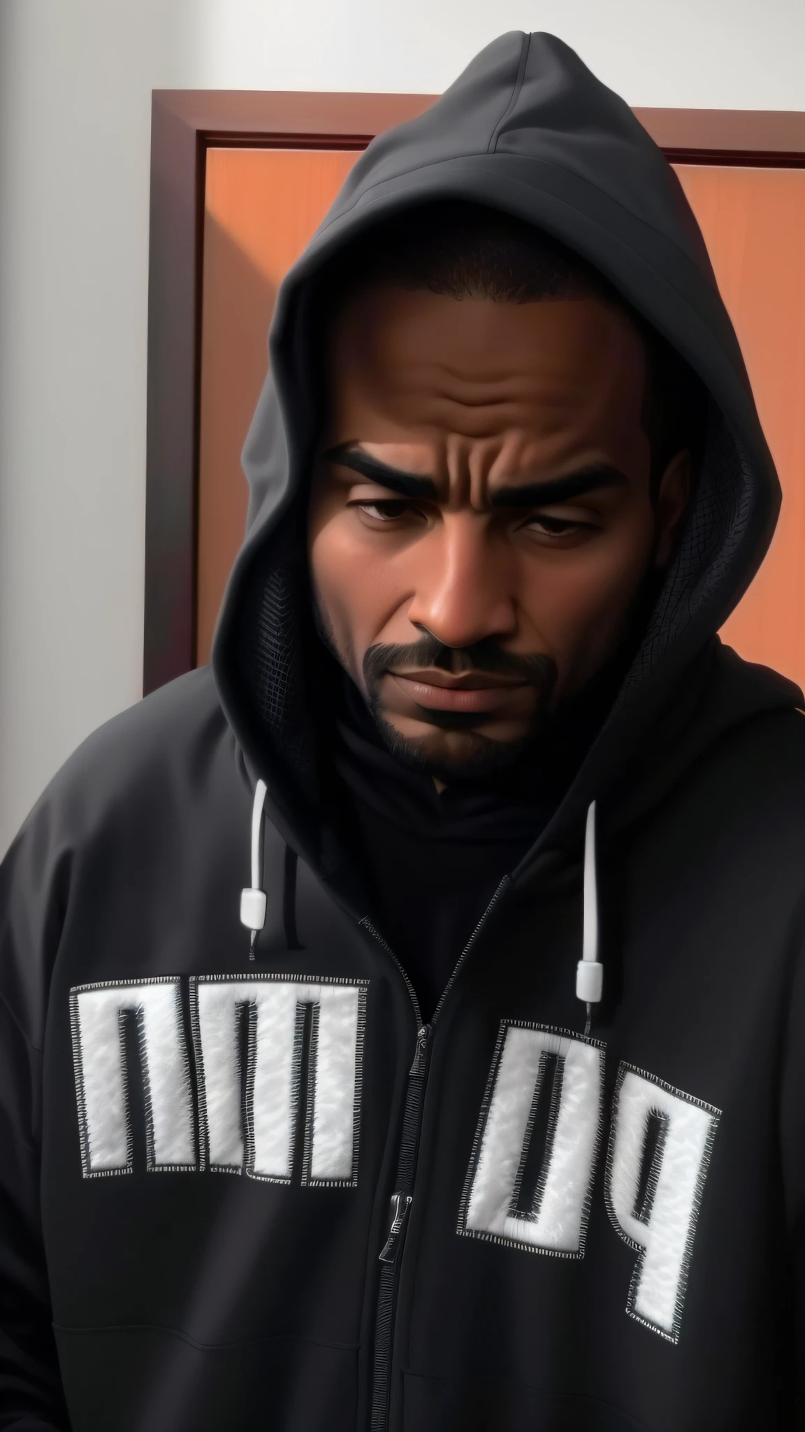 arafed man in a black hoodie looking down at his cell phone, profile image, profile picture 1024px, profile picture, profile photo, profile pic, wearing a hoody, saadane afif, profile shot, taken in the early 2020s, dr zeus, in a menacing pose, reddit post, in a hoodie
