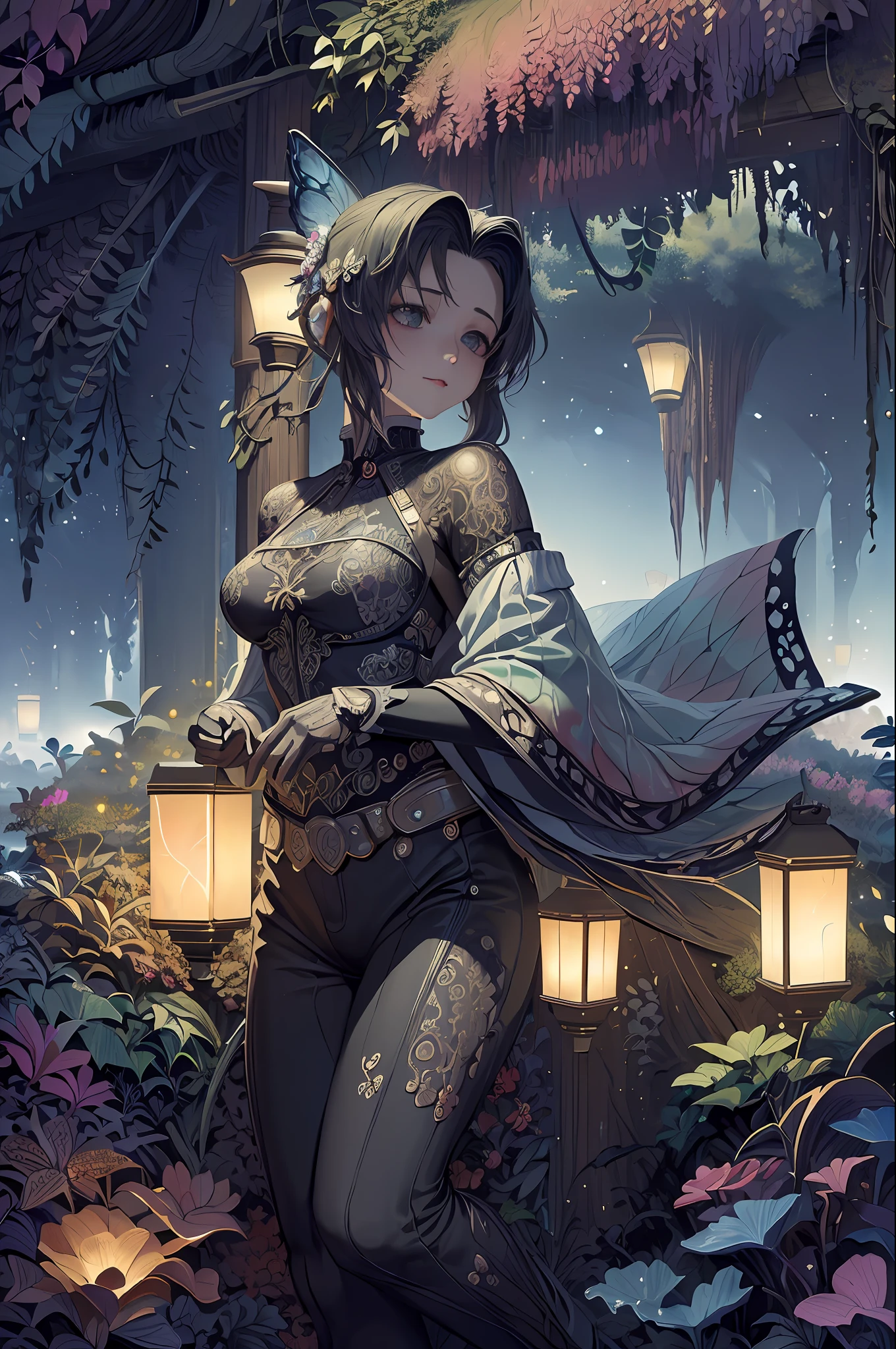 (masterpiece, top quality, best quality, official art, beautiful and aesthetic:1.2), (1girl), extreme detailed,(fractal art:1.3),colorful,highest detailed