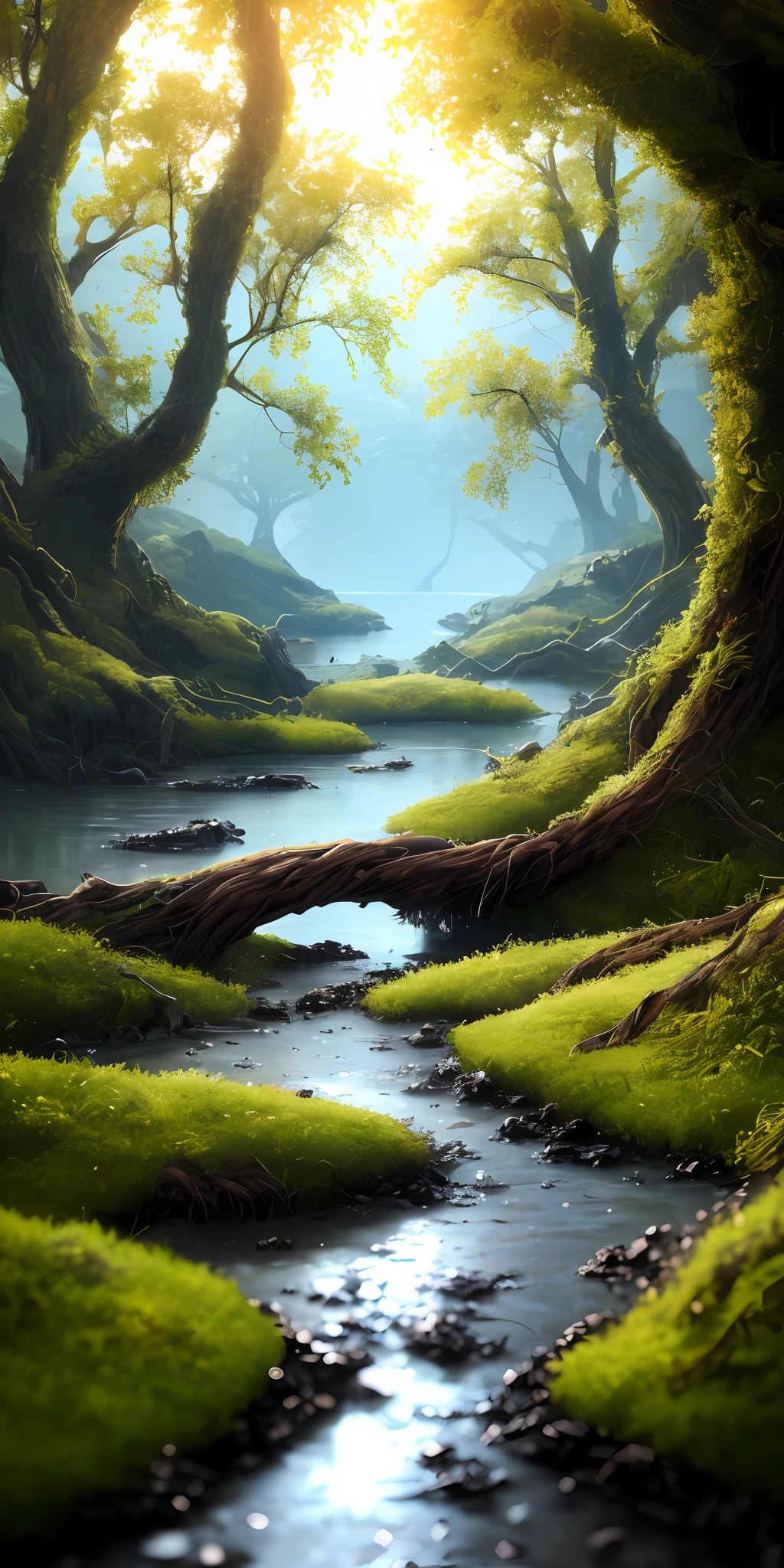Style, ChromaV5, nvinkpunk, (extremely detailed CG unit 8k wallpaper), The landscape of a dark and sinister swamp, the water is still and dark, the trees are twisted and twisted, with moss hanging from the branches, a thick mist hangs in the air, the feeling of discomfort is palpable, oil paiting, award-winning photography, Bokeh, Depth of Field, HDR, bloom, Chromatic aberration, photorealistic, extremely detailed, trend in artstation, trend in CGsociety, intricate, high detail, dramatic, art in the middle of the journey