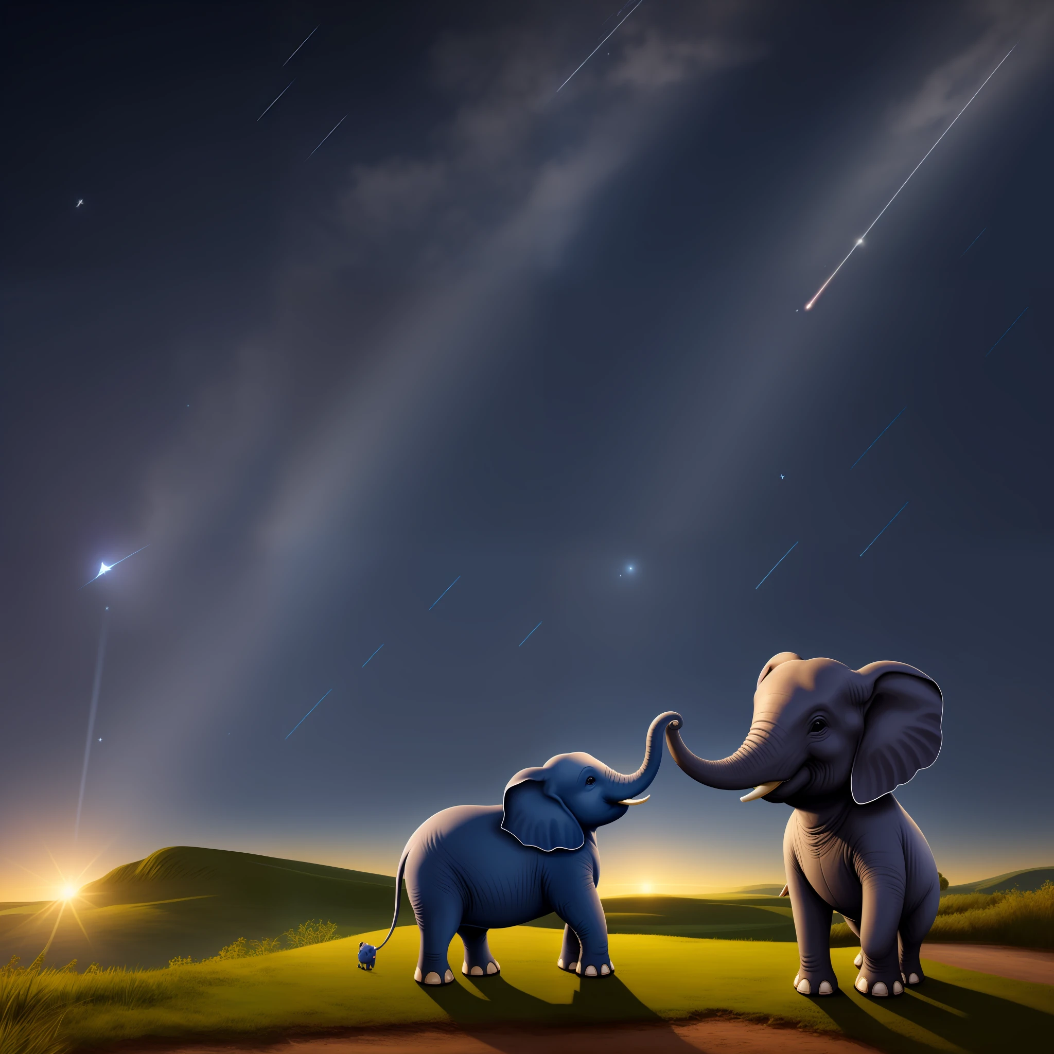 The Little Elephant and the Shooting Star