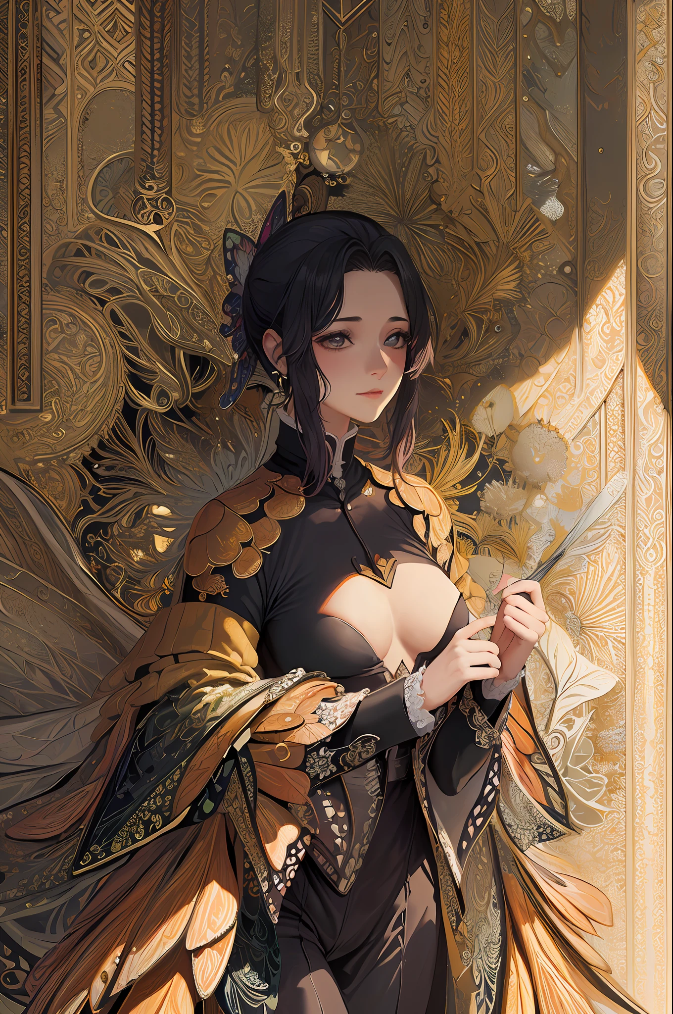 (masterpiece, top quality, best quality, official art, beautiful and aesthetic:1.2), (1girl), extreme detailed,(fractal art:1.3),colorful,highest detailed