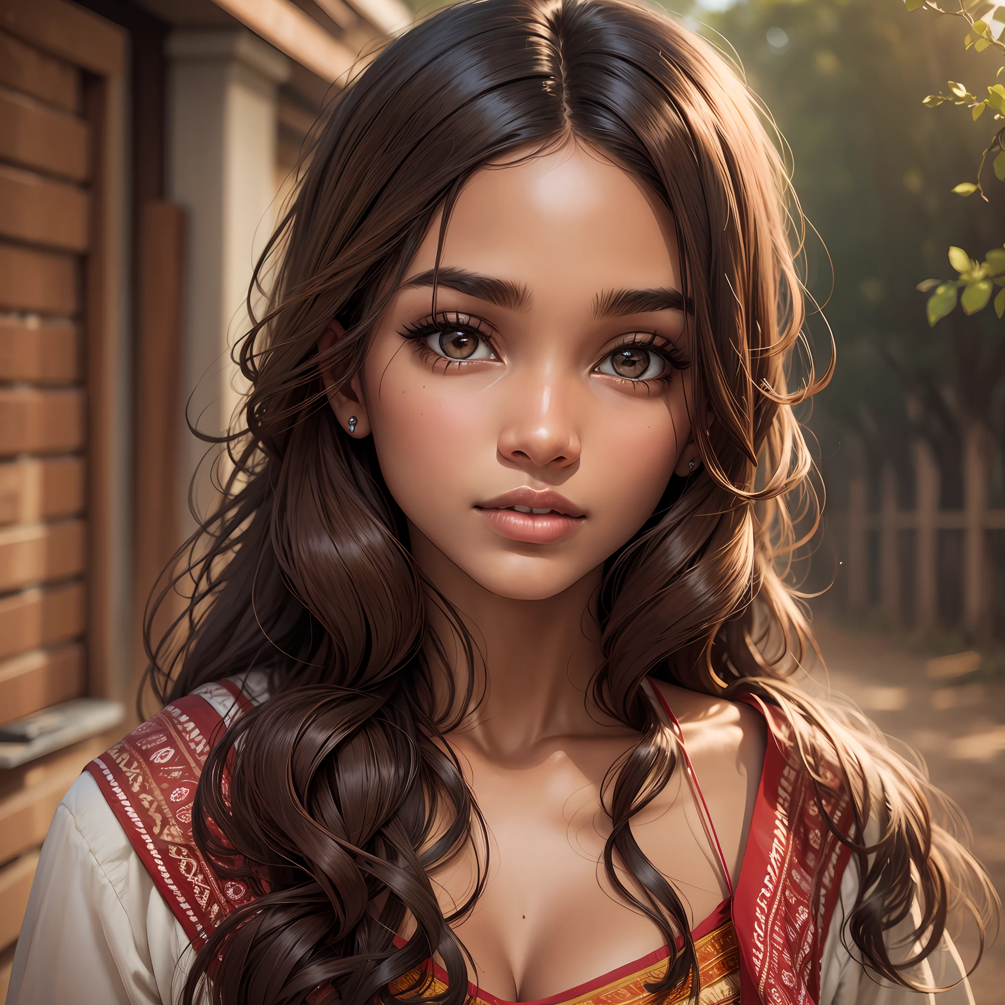 brown woman beautiful face --auto --s2