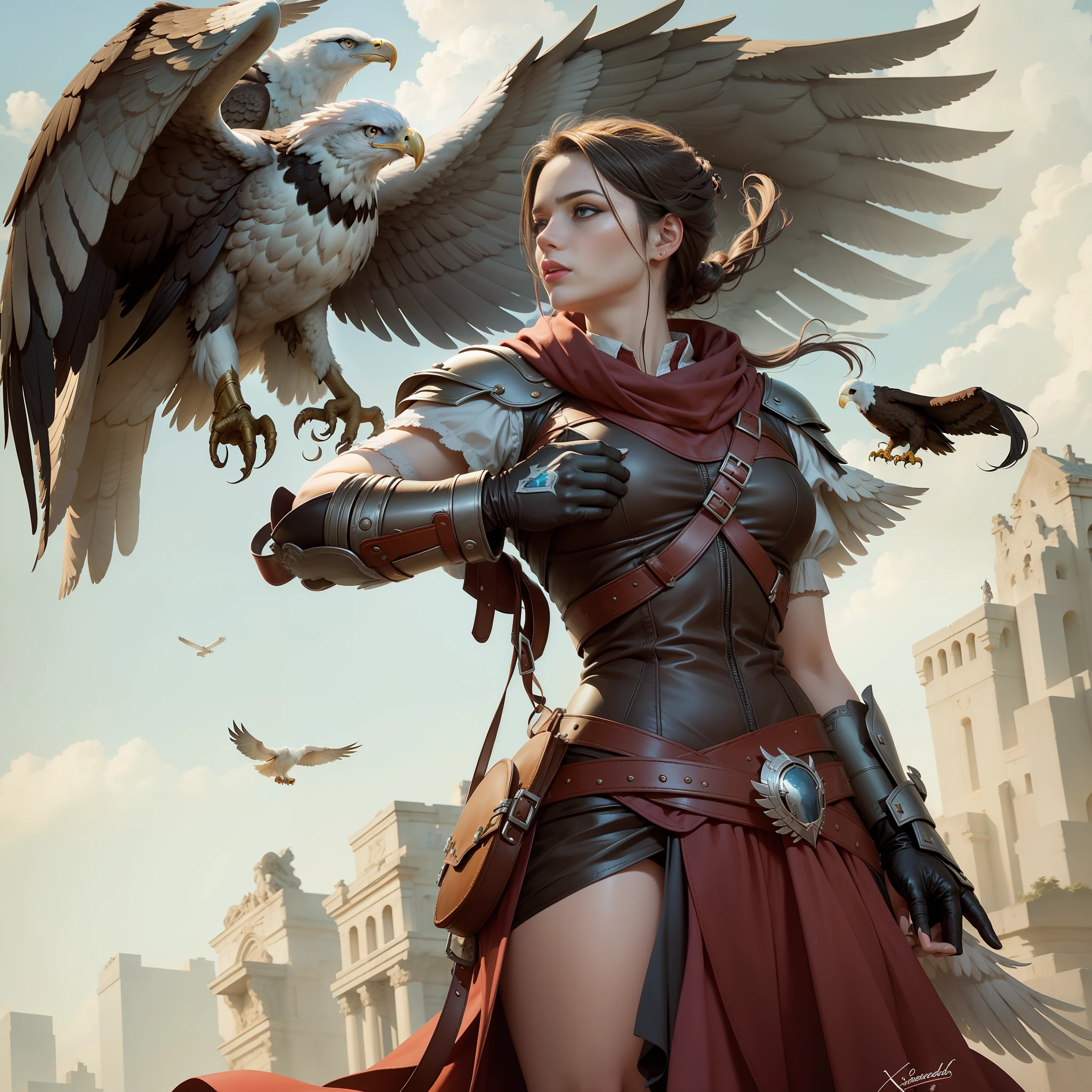 Xssandra and eagle  Icarus