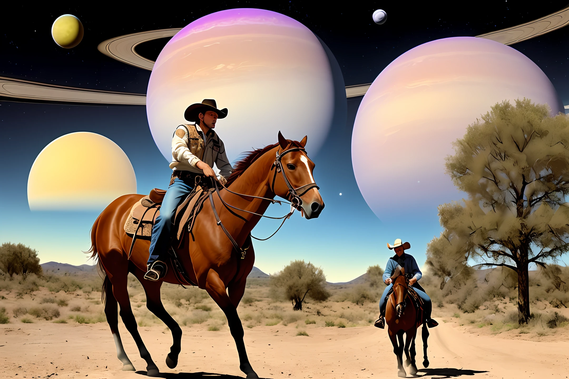 cowboy in saturn