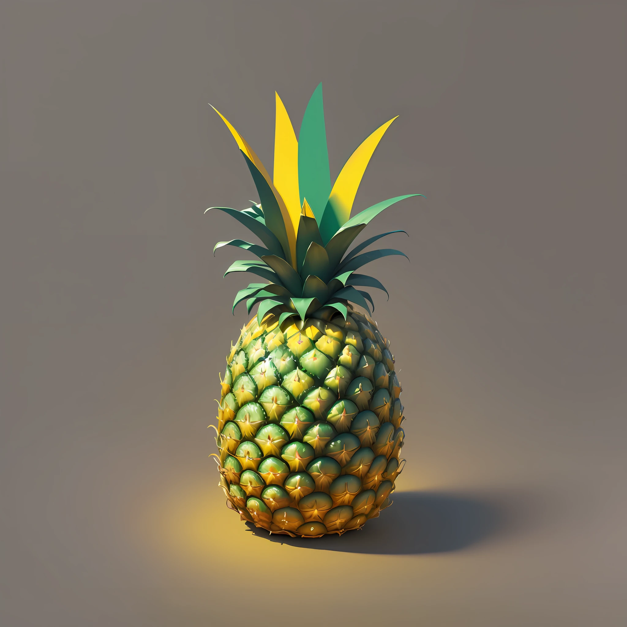 minimal logo of pineapple, pop art, dots, lines, colourful, vivid --auto --s2