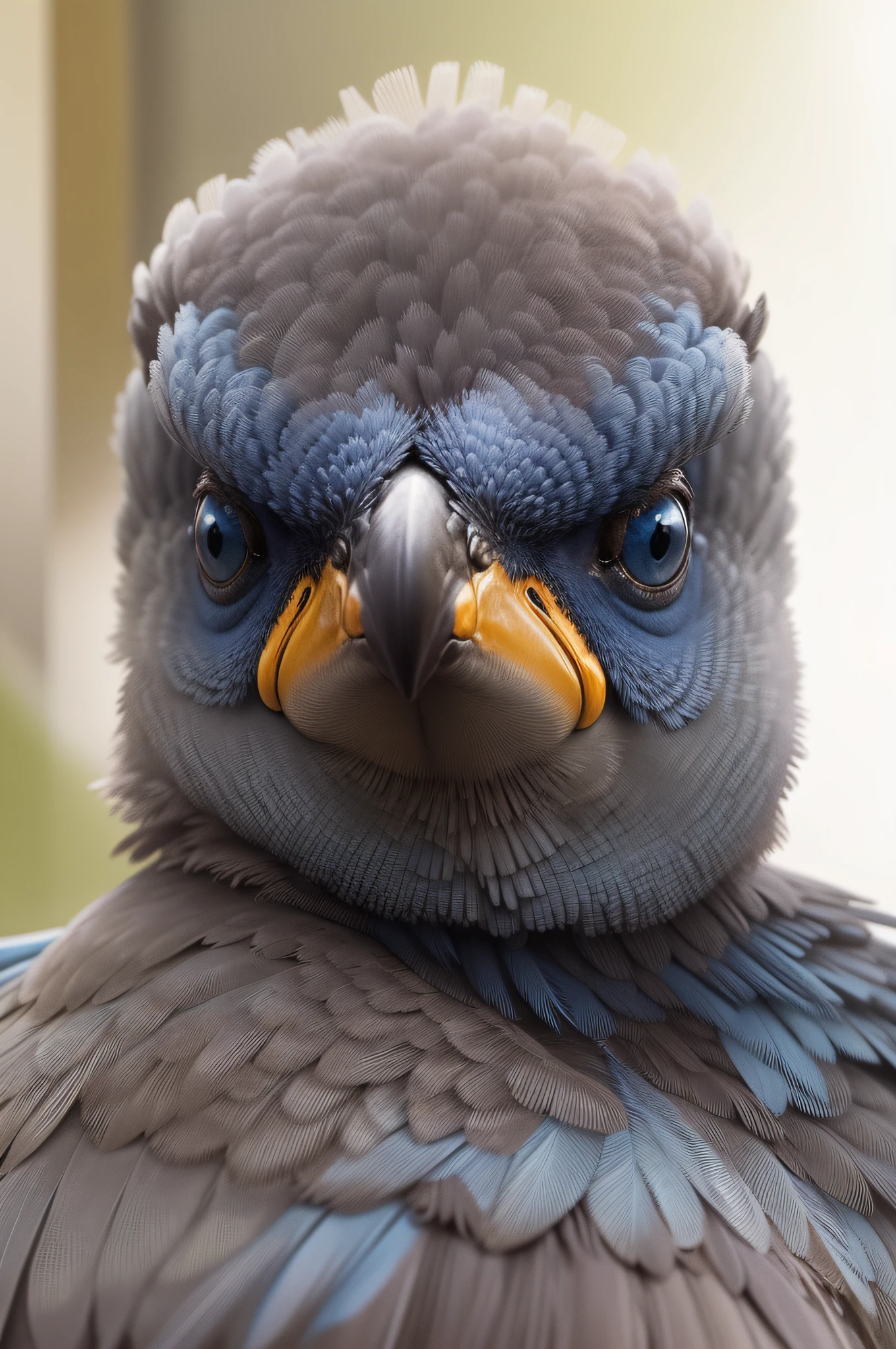I want this bird to be blue, with a different background image --auto --s2