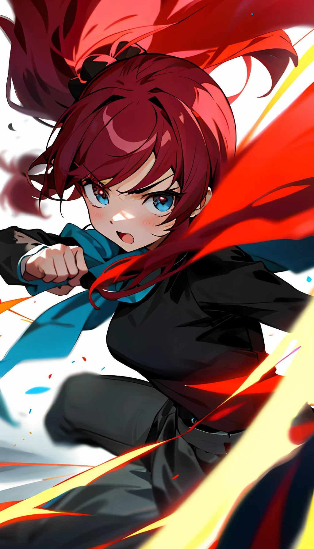 Anime girl fighting