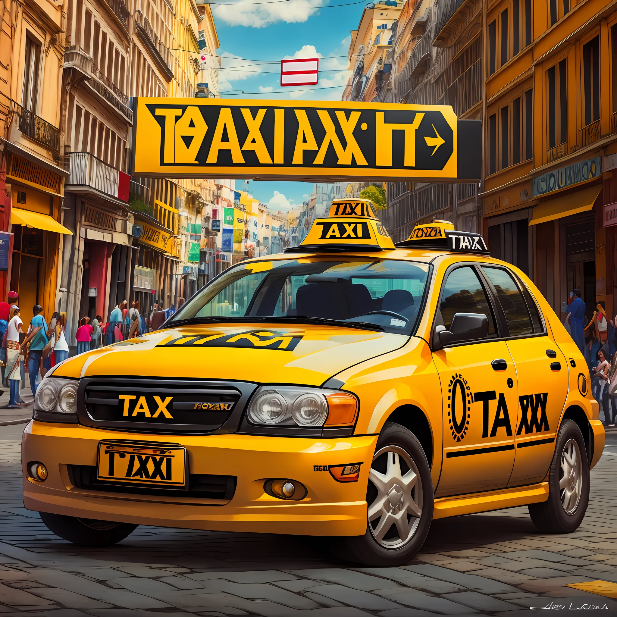 Create logo for taxi name Celso Louzada taxi --auto --s2