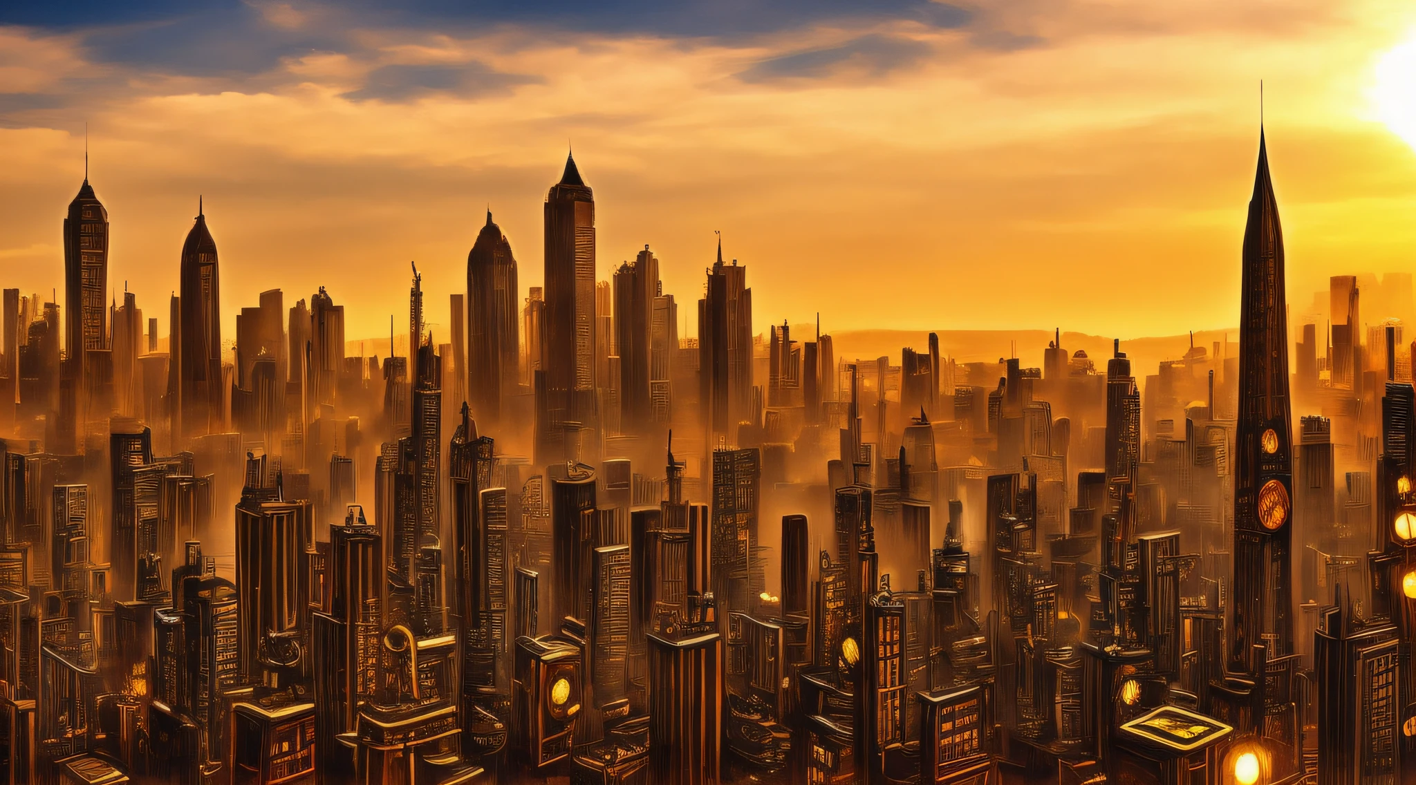 city steampunk wallpaper