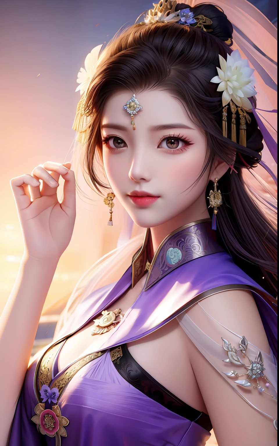 Ancient costumes, swords, oriental beauties, delicate skin, heroic and sassy