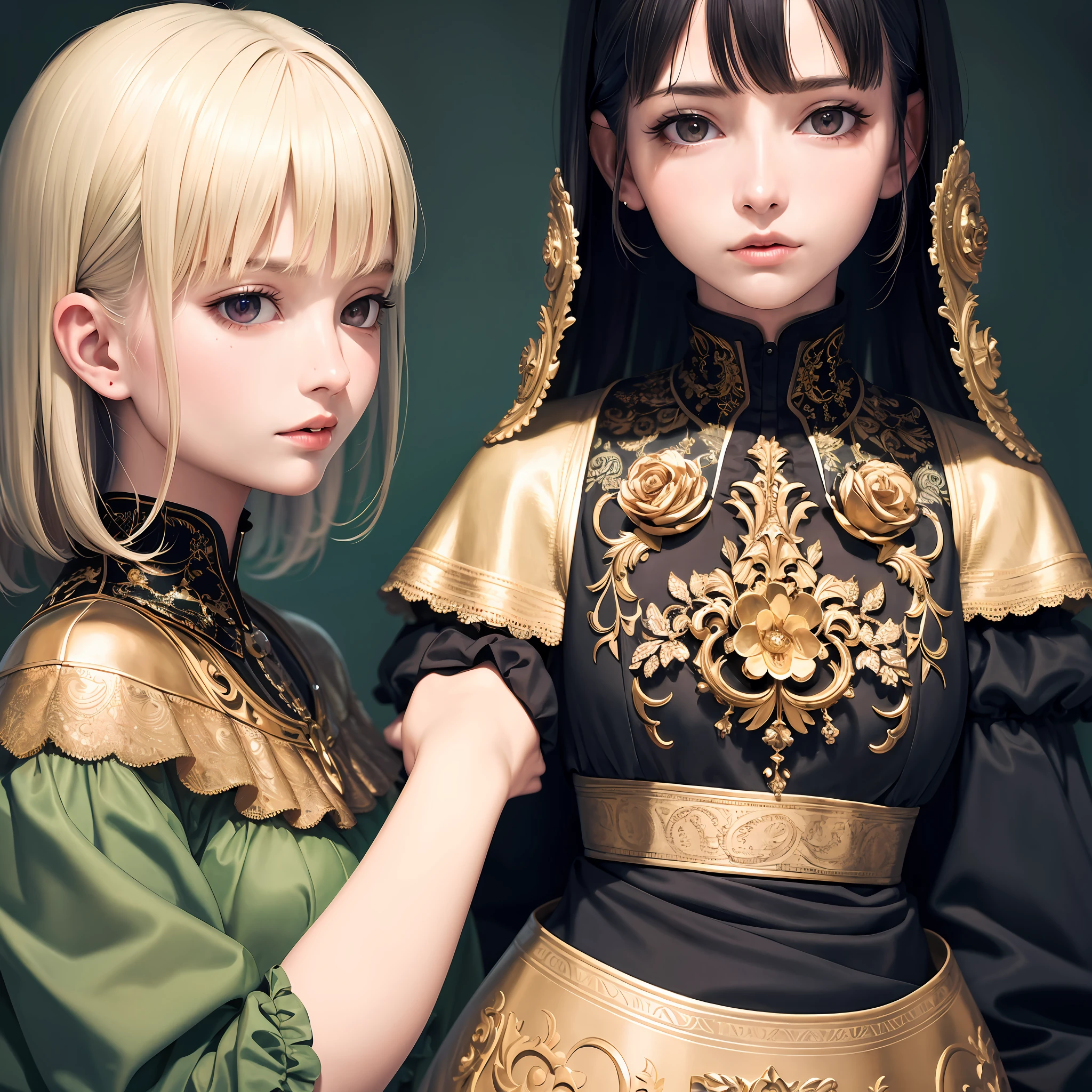 (masterpiece),(best quality:1.0), (ultra highres:1.0), detailed illustration, portrait, detailed, girls, detailed beautiful skin, face focus,dim light,grim theme,small waist