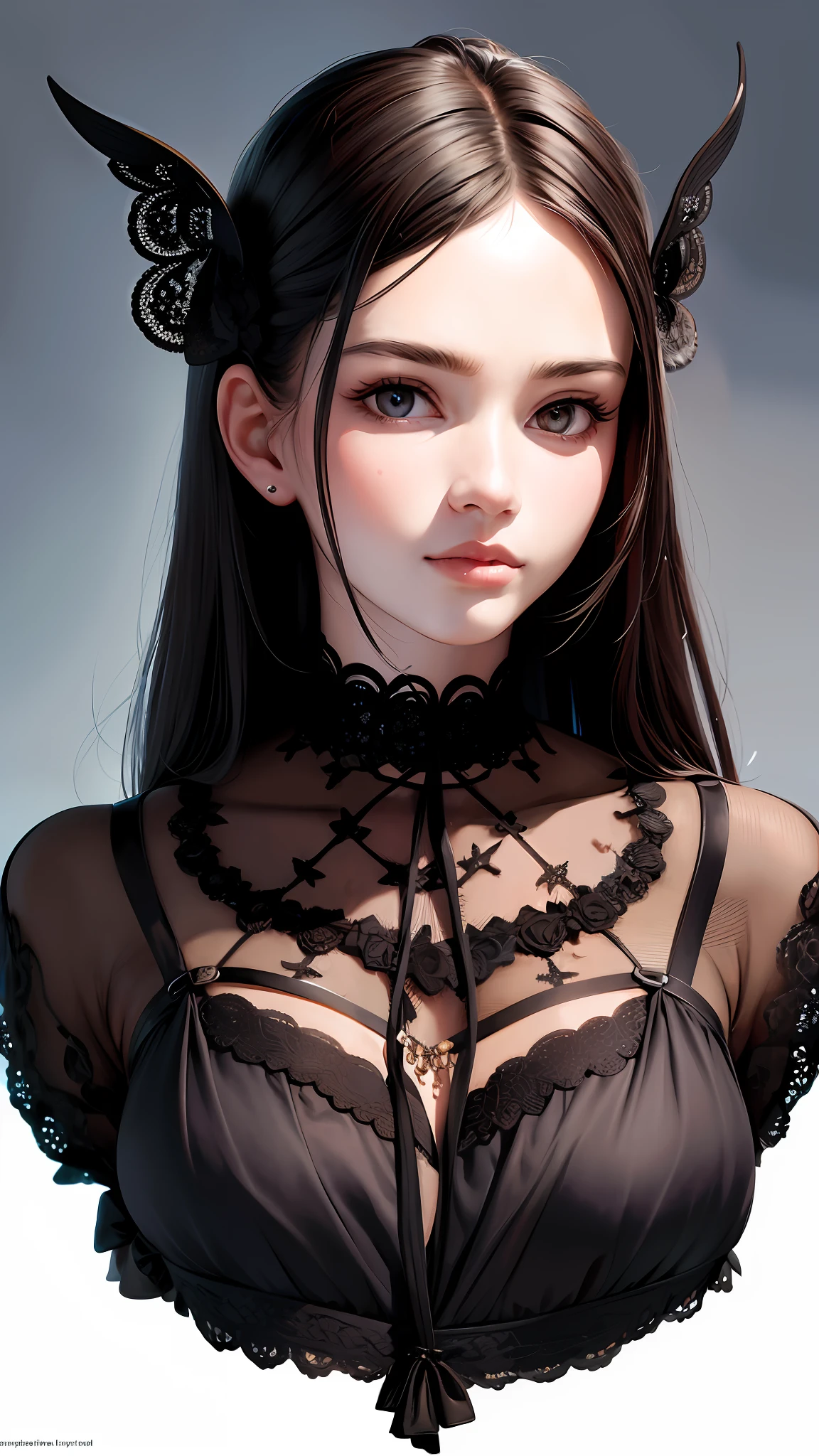 (masterpiece),(best quality:1.0), (ultra highres:1.0), detailed illustration, portrait, detailed, girls, detailed beautiful skin, face focus,dim light,grim theme,small waist