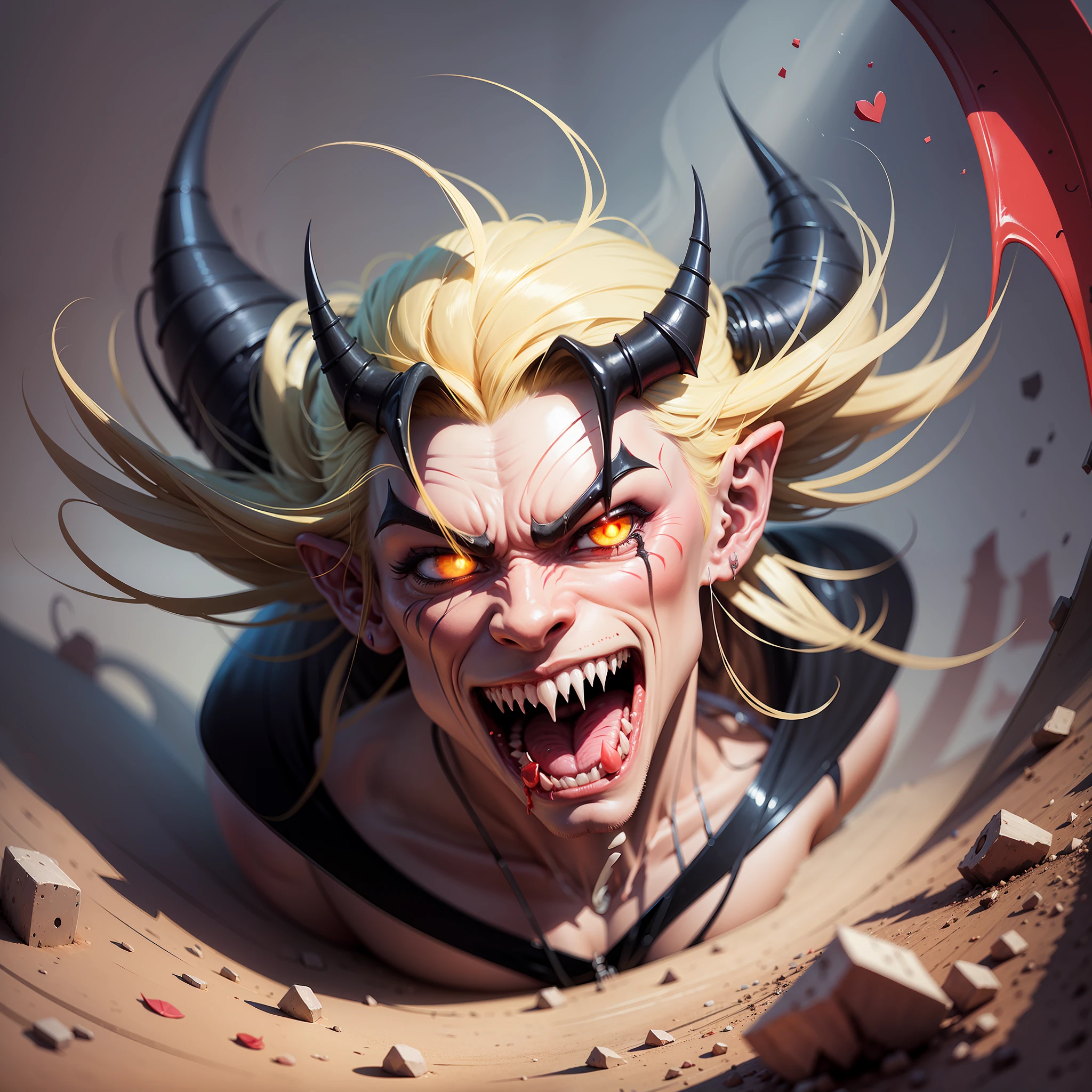 Cartoon image of a demon --auto --s2