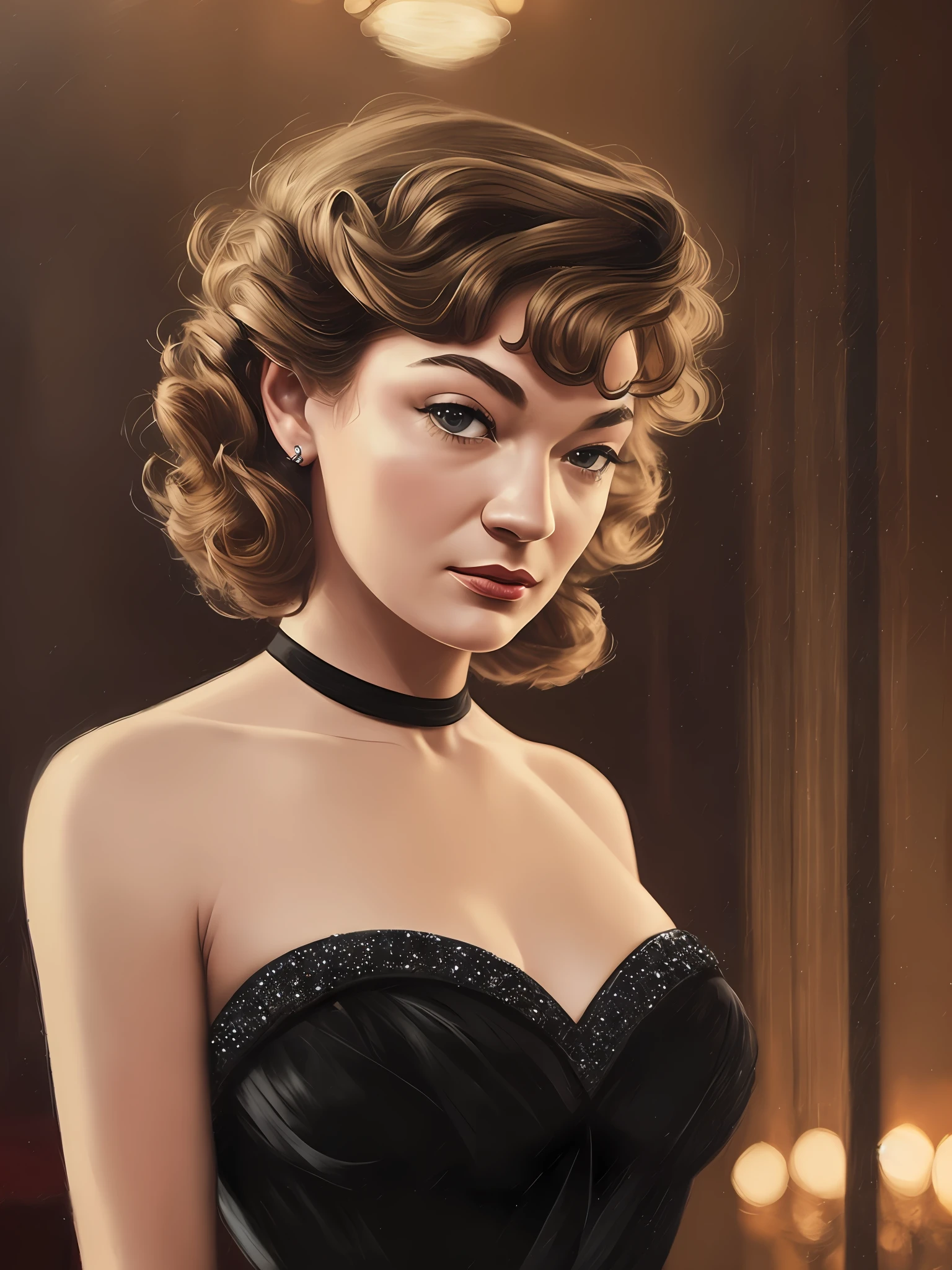 Simone Signoret:
Masterpiece Photography Ultra Realistic Description: Simone Signoret, the acclaimed French actress and Academy Award winner, shines in this hyper-realistic 4K photograph. Dressed in a timeless black dress, she stands against the backdrop of a smoky jazz club, exuding a sense of allure and mystery. Her smoldering eyes and confident posture command attention. The hyper-realistic portrayal captures the intricate details of her elegant attire and the atmospheric ambiance of the jazz club, creating a captivating fusion of sophistication and artistic expression. Simone Signoret's undeniable talent and magnetic presence are beautifully showcased in this remarkable photograph.