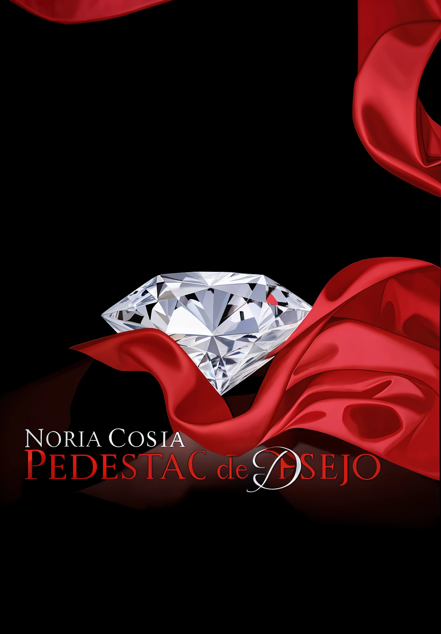 there is a diamond on a red cloth with a black background, by Juan Fernando Cobo, inspired by Juan Fernando Cobo, inspired by Pedro Pedraja, by Pedro Pedraja, peredvishniki, by José Comas Quesada, inspired by José Comas Quesada, muy definido, book, pedestal