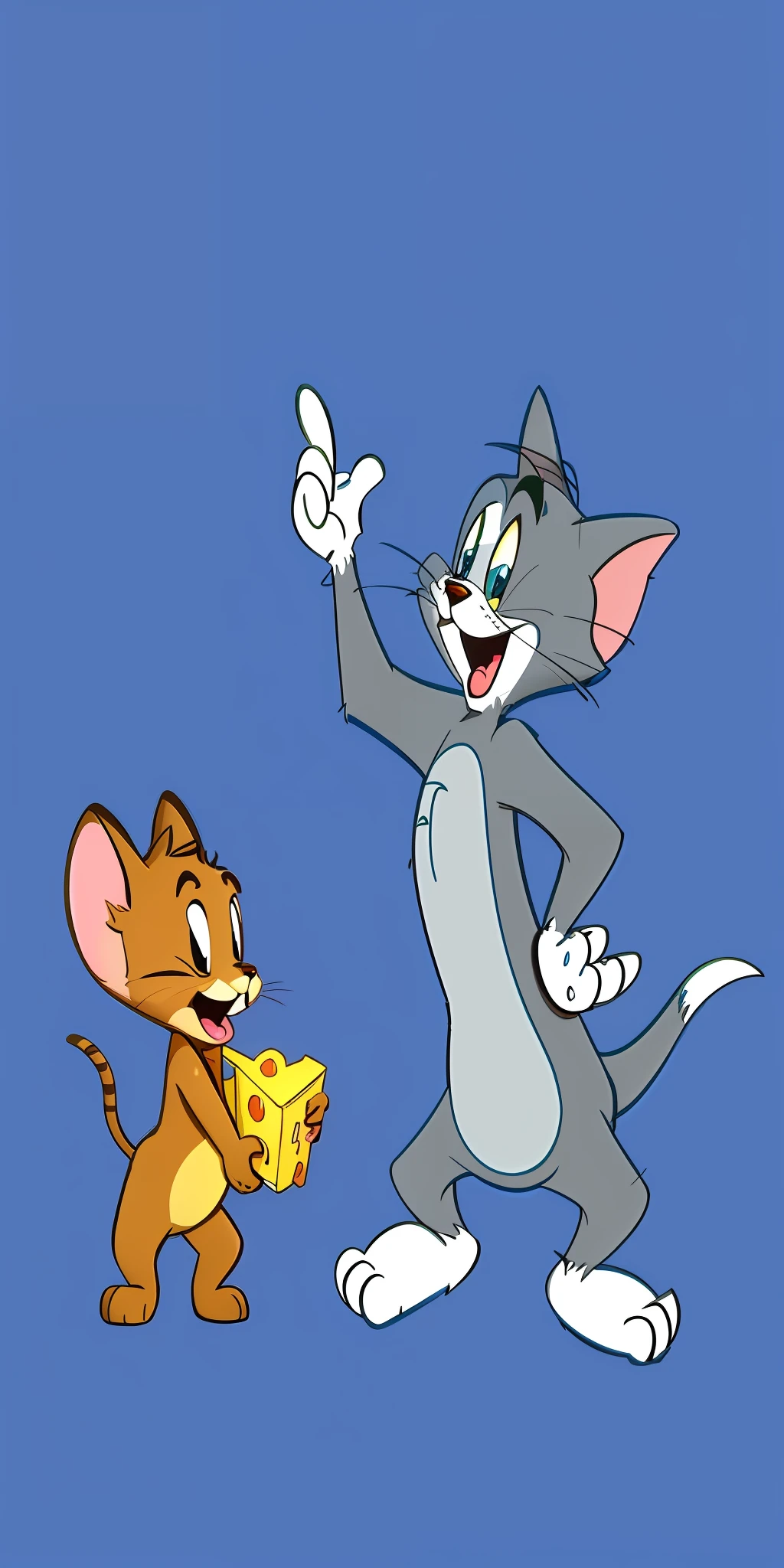 Very cute, detailed presentation with 3D rendering technology, digital art stylized expression. Render a cute 3D,
Stylized presentation, cartoon cat and mouse waving a paw, Tom and Jerry, Jerry, Tom and Jerry in real life, animated cartoon series, Acrace catoon, dusty, smoky, Hannah Barbera, animated series, children's animated film, Gendy Tartakovsky, Disney cartoon, cartoon art, cartoon characters, cartoon illustrations, official art, children's cartoons