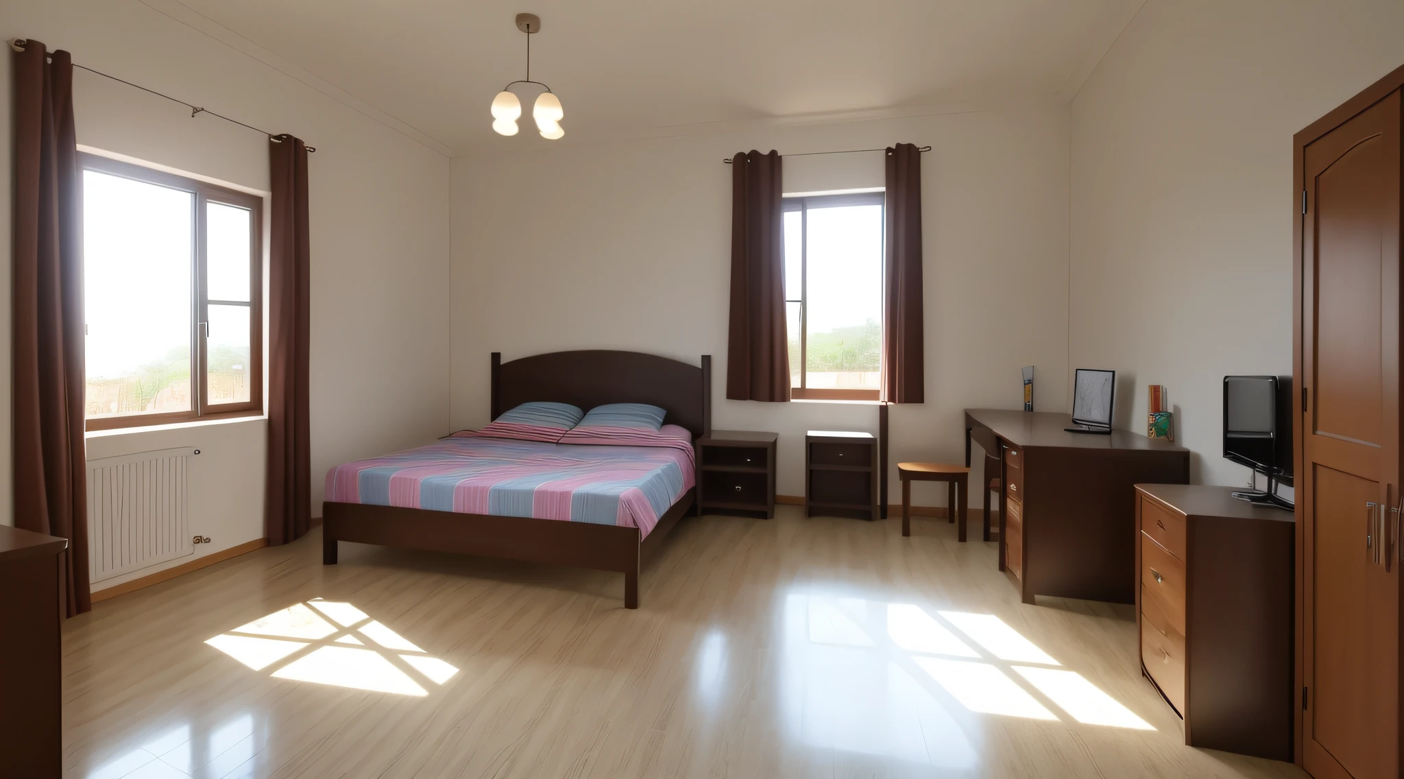 room of a teenager, interior of a house, spacious