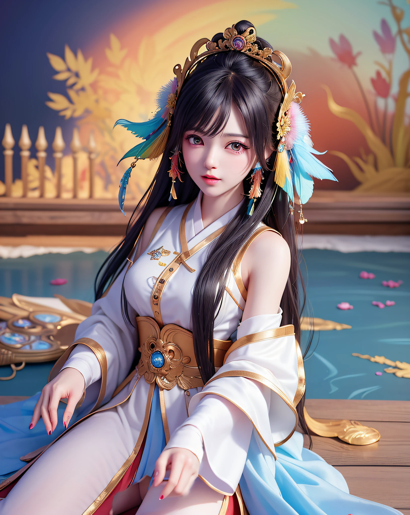 Long, slender female hands