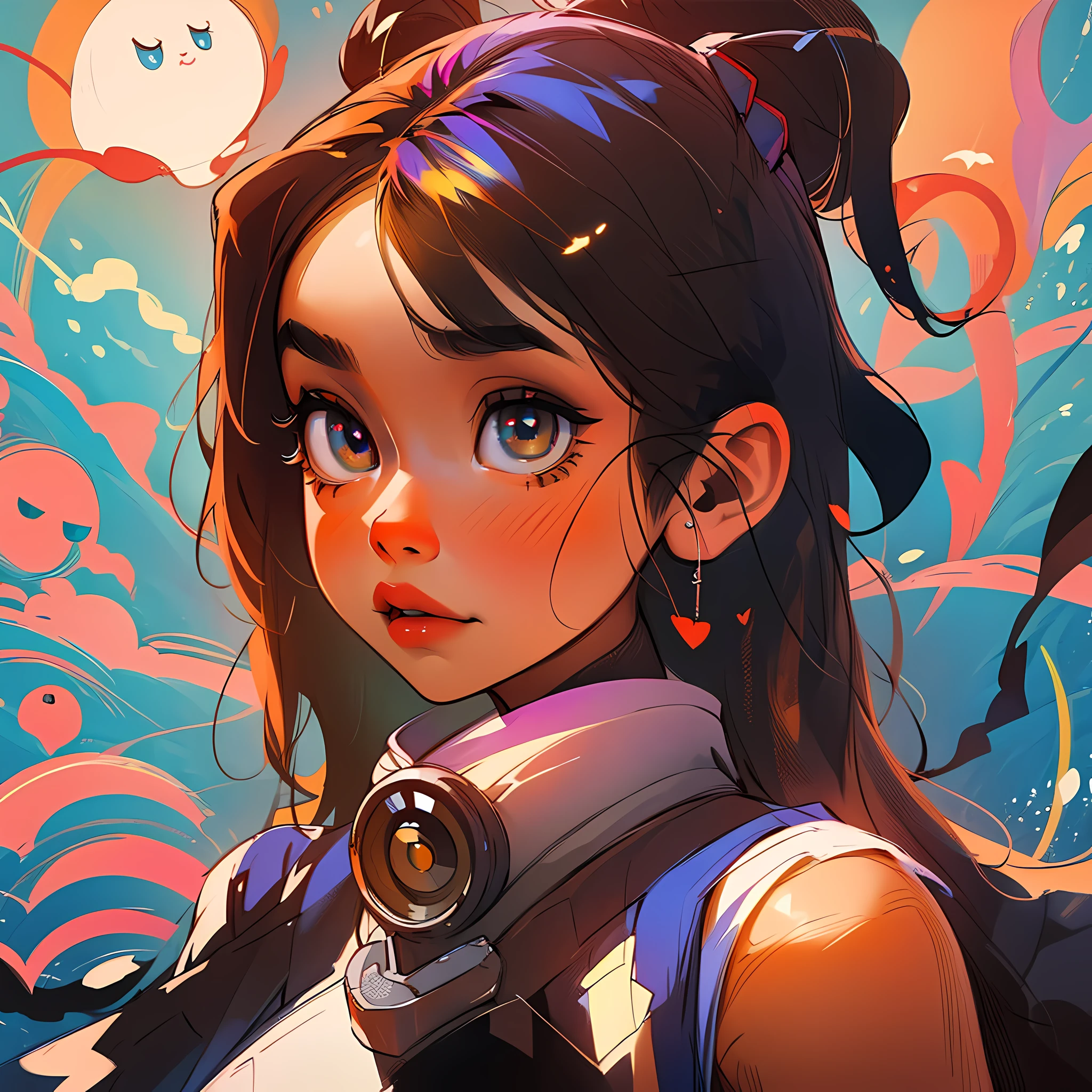 cute girl, photograph by artgerm in samdoesarts style, beautiful pupils