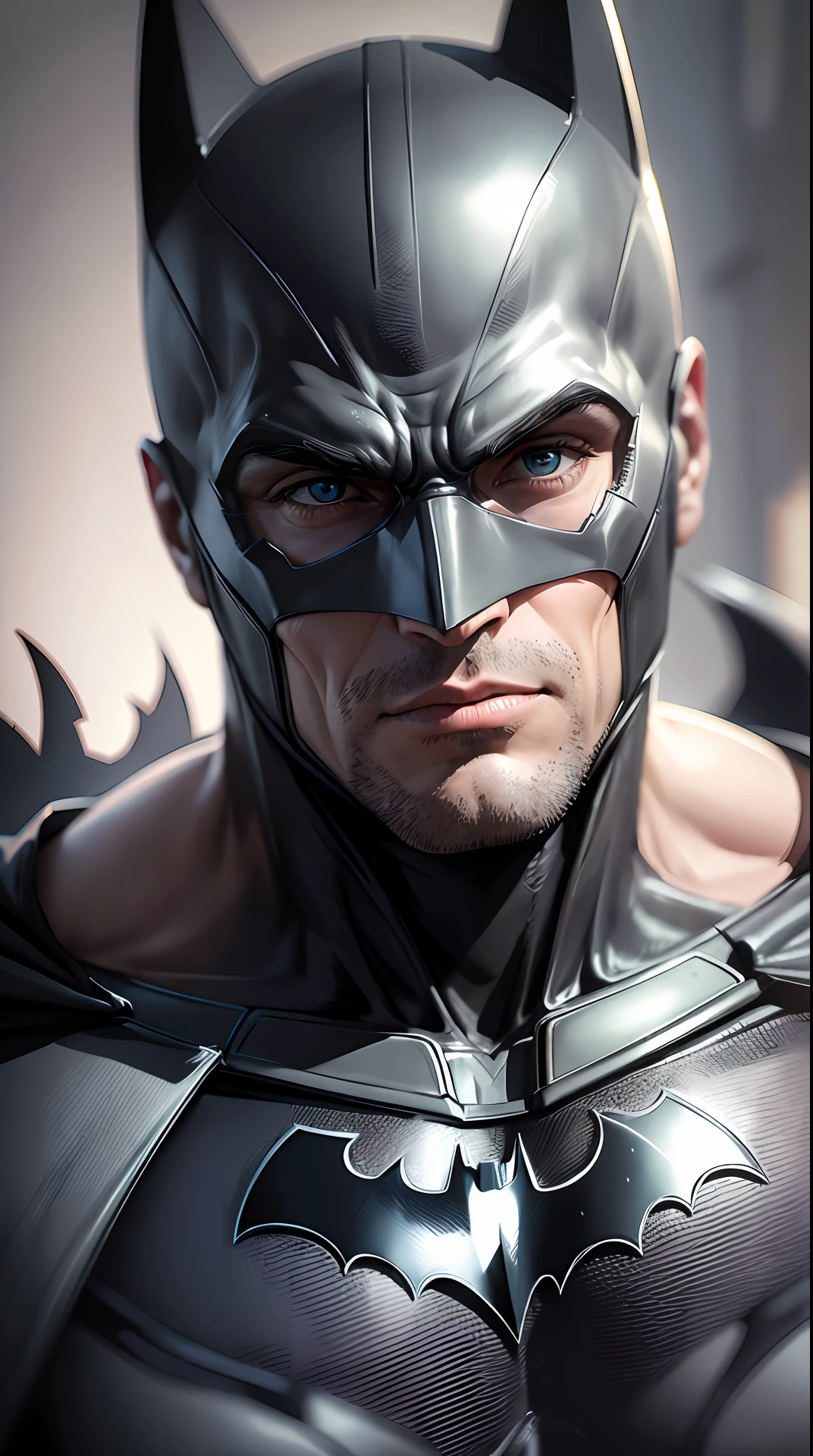 Batman homem , super realista 4k sombrio foto de frente --auto --s2