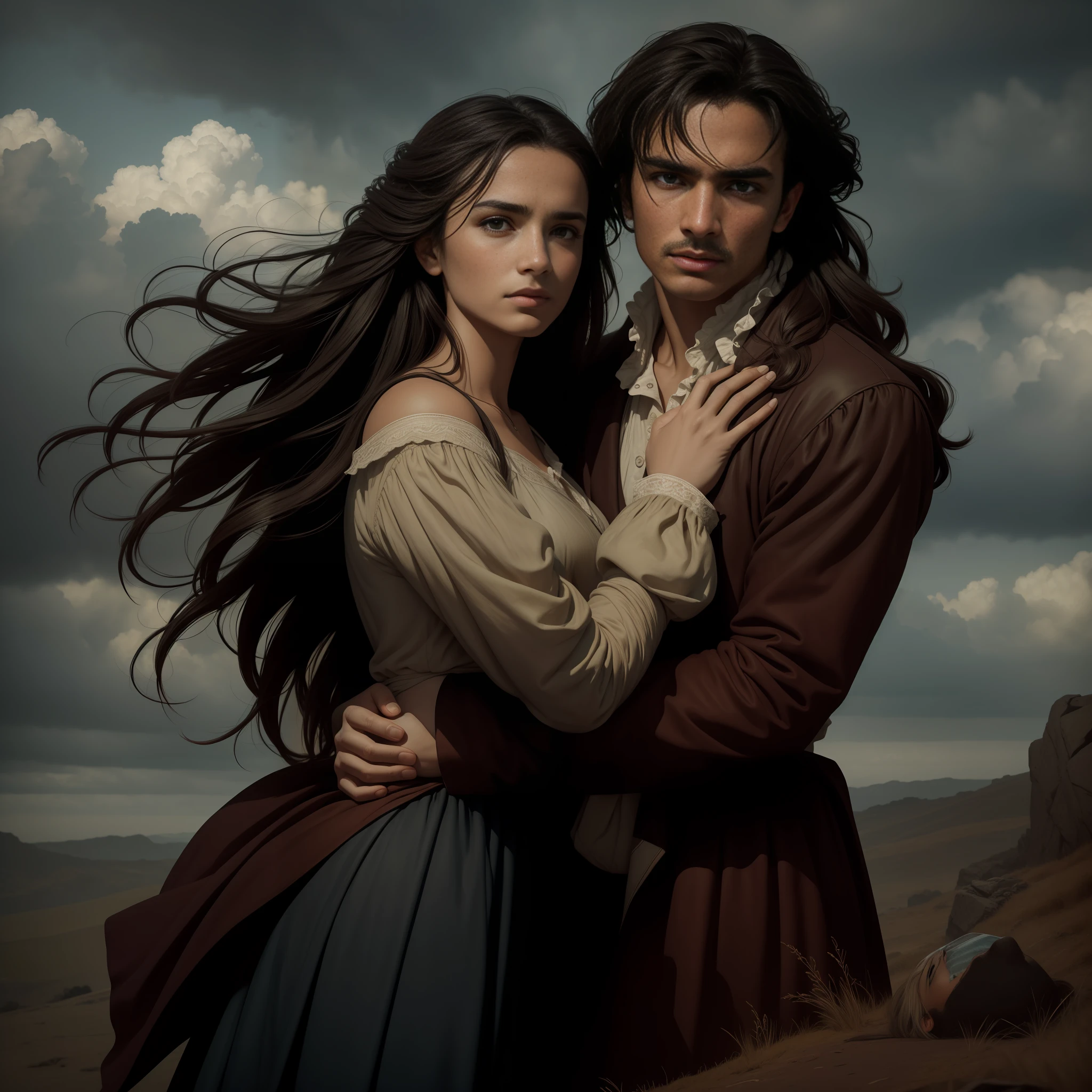 Wuthering Heights, masterpiece, award winning photo by lee jeffries, nikon d850 film stock photograph, kodak portra 400 camera f1.6 lens, extremely detailed, amazing, fine detail, rich colors, hyper realistic lifelike texture, dramatic lighting, unrealengine, trending on artstation, cinestill 800 tungsten, looking at the viewer, photo realistic, RAW photo, TanvirTamim, high quality, highres, sharp focus, extremely detailed, cinematic lighting, 8k uhd