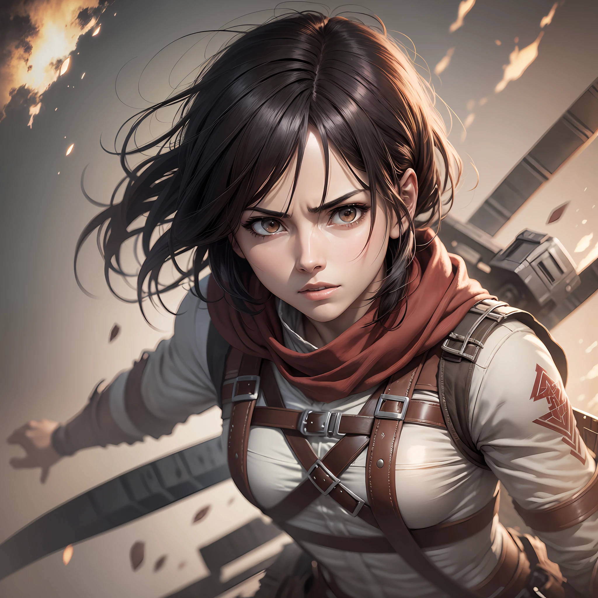 obra prima, melhor qualidade 8k  mikasa Ackerman, shingeki no kyojin --auto --s2