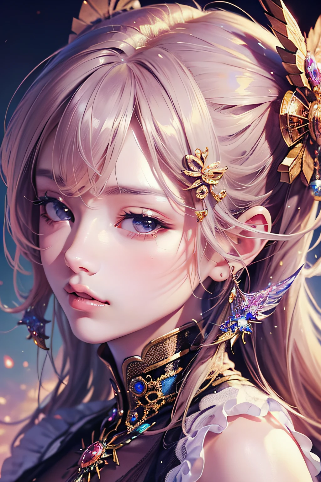 ミニスカート,美しい太もも,gloss skin,from below,(masterpiece, top quality, best quality, official art, beautiful and aesthetic:1.2), extreme detailed,(fractal art:1.3),highest detailed