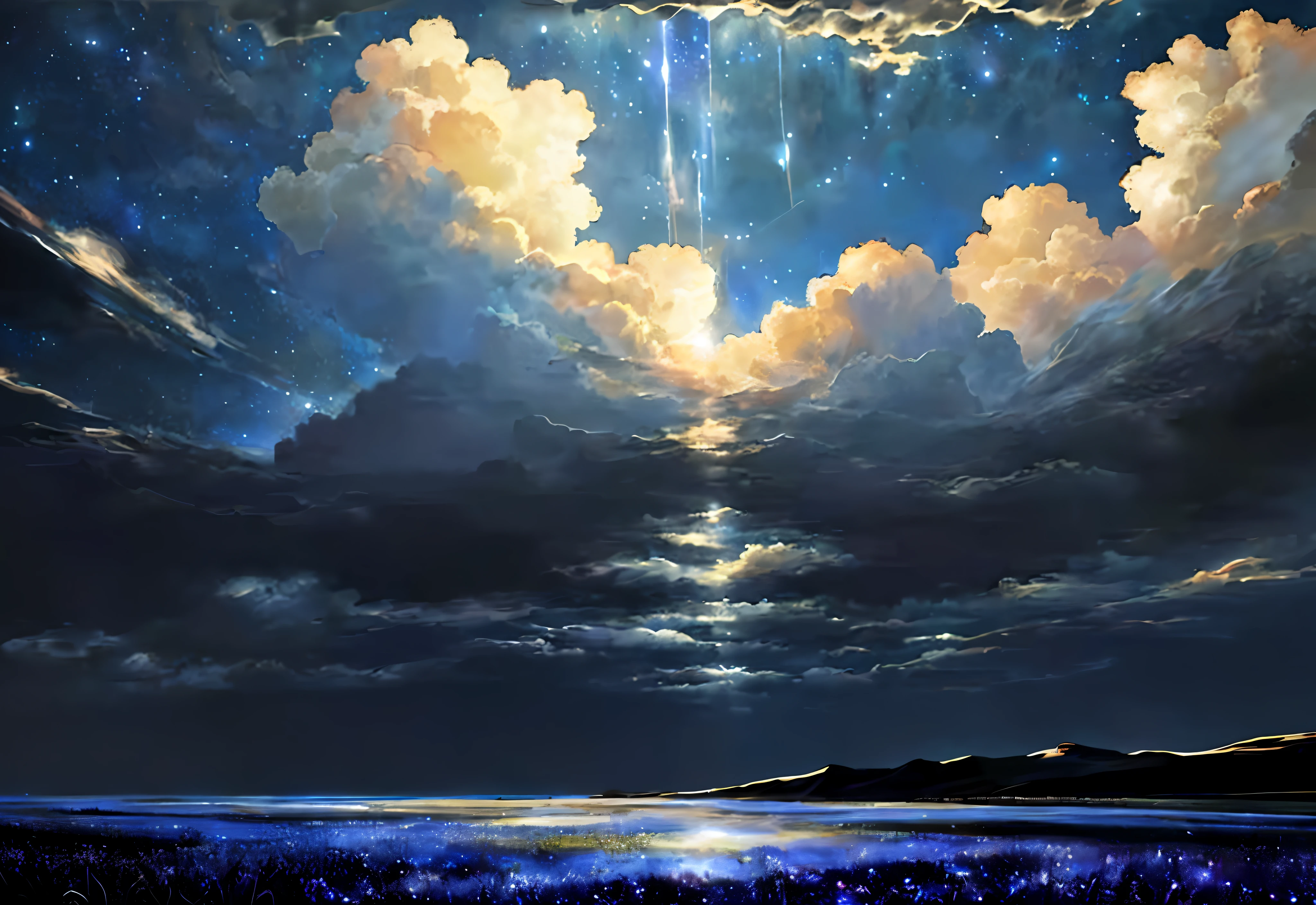 Epic work， （Complicated details）， （Complex design， hyper-detailing： 1.2），（tmasterpiece， Best quality at best）， hyper HD， 32K ， a true ， （subsurface）， Superb art style,violet colors，red colour，Gods，Red sky，violet sky，starrysky，As estrelas，optic，civilization，super high-quality model, ethereal background, abstract beauty, mountains, rivers, mountainecome sunny