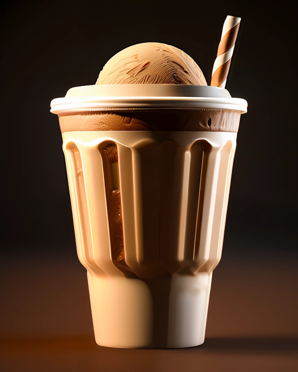 a coffee ice cream milkshake , ultra detailed, highly detailed scenario, photorealistic, intricate, masterpiece, UHD, HDR, symmetric, coherent, epic detail, stunning, beautiful, ,lumen render ,lumen path tracing ,path tracing light ,path tracing shadow ,path tracing special fx,
