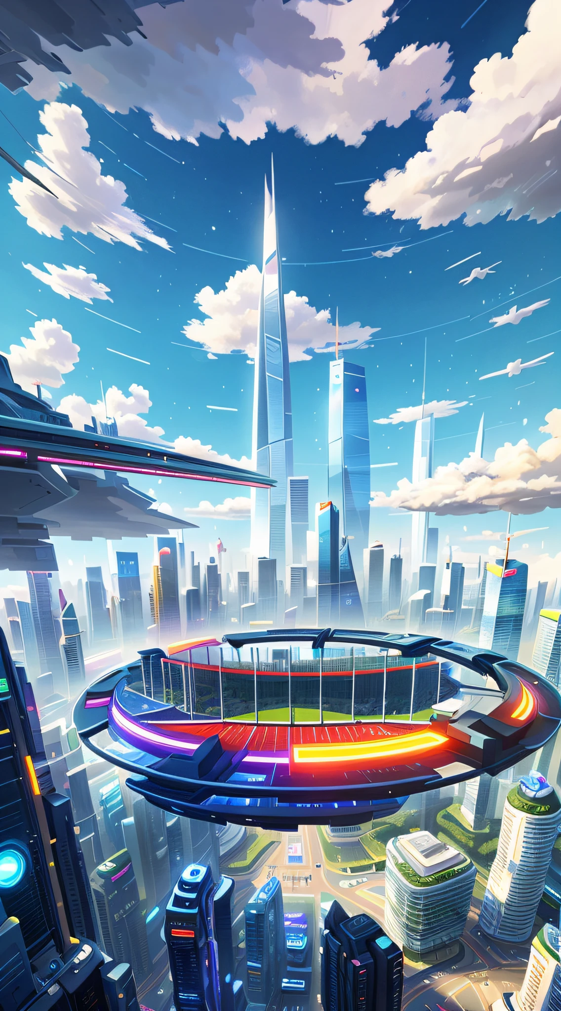 Red sports field