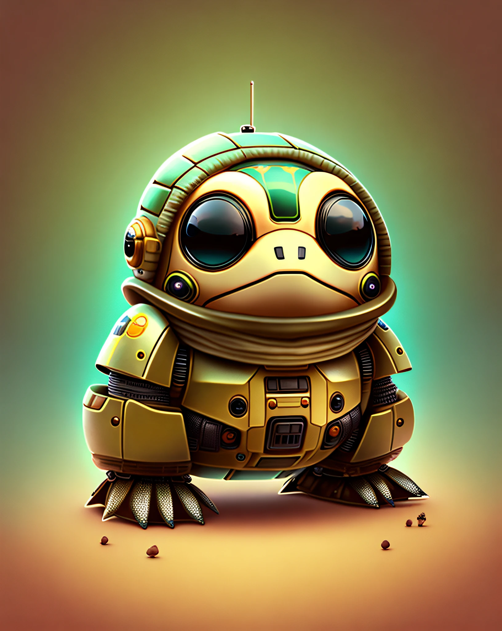 Cute robot, Star Wars style, Jeni turtle