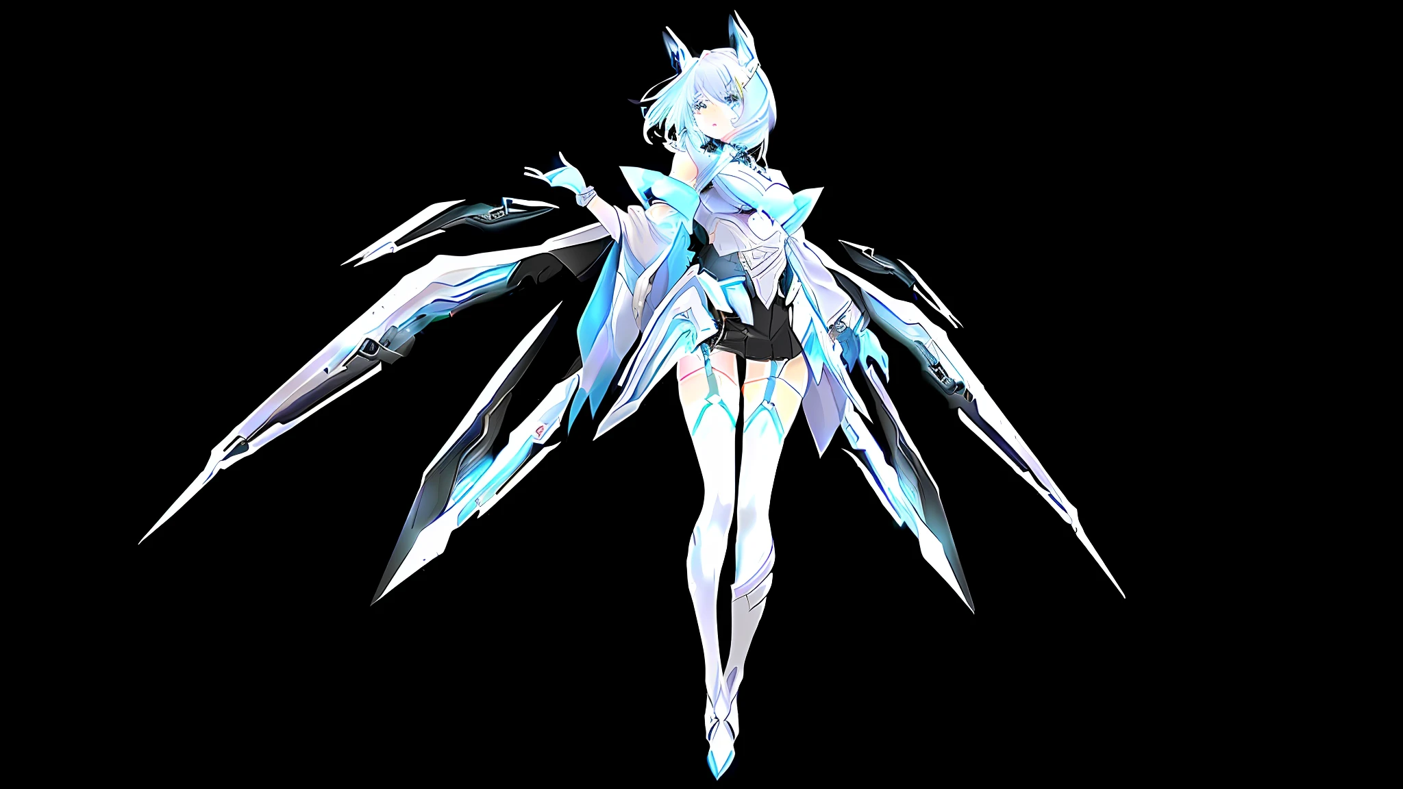 1.5) Ice World, (Prompt B: 1.3) Blue Tone, (Prompt C: 1.2) Crystal Clothes, (Prompt D: 1.3) Silver Hair, (Prompt E: 1.4) Ayaka, (Prompt F: 1.2) Mechanical, (Prompt G: 1.1) Katana, (Prompt H: 1.2) Anime Style Girl, (Prompt I: 1.1) Cold and Powerful Action, (Prompt J: 1.3) Strong lighting and shadow effects, (Prompt K:1.2) fine detail, (Prompt L:1.1) unique character design. --auto --s2