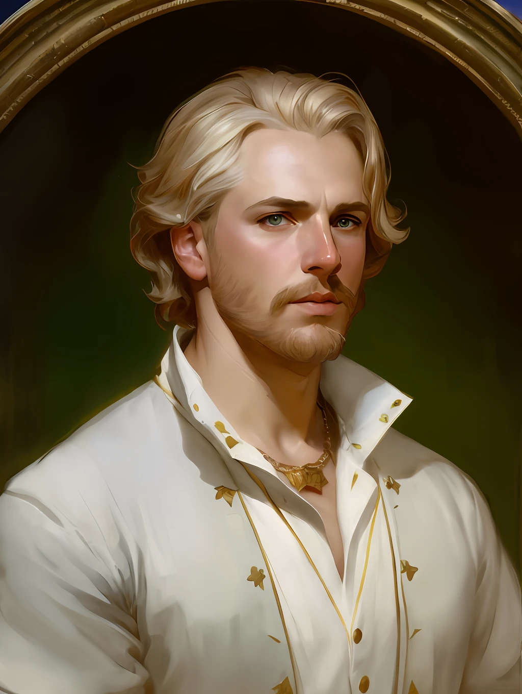 A insanely handsome middle- Russian man, red skin, blonde short messy hair, green eyes, perfect face, extremely handsome man, big Greek nose, nice full lips, biblical, gospel, digital painting, watercolor painting oil, painterly, by Jeremy Lipking, by Antonio J. Manzanedo, Alphonse Mucha, Fuller Graves, Bartolome Esteban Murillo, JC Leyendecker, Craig Mullins, Peter Paul Rubens Detailed Painting, CGSetivity, ArtStation HD, High Detail, Photorealism, Concept Art, ArtStation HD, official art, trend in the artstation, 8k.